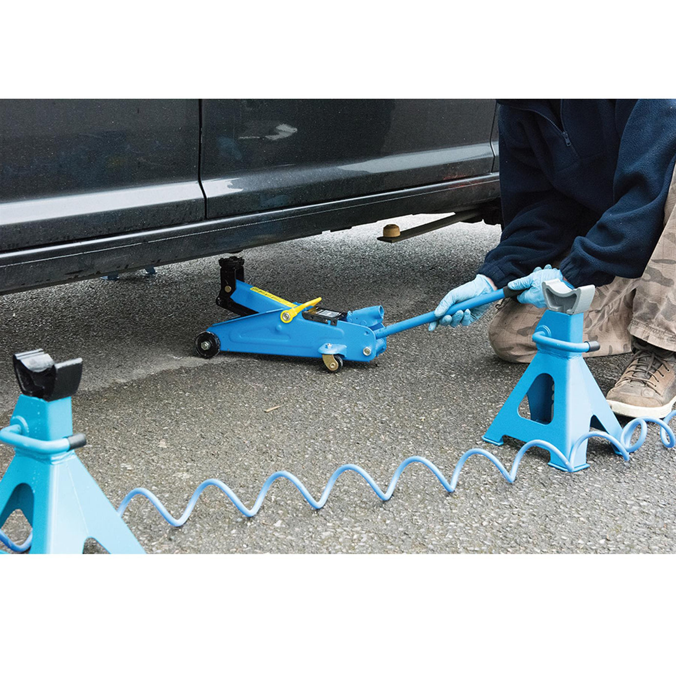 Hydraulic Trolley Jack 2 Ton Tonne Lift Lifting - Home Garage Equipment