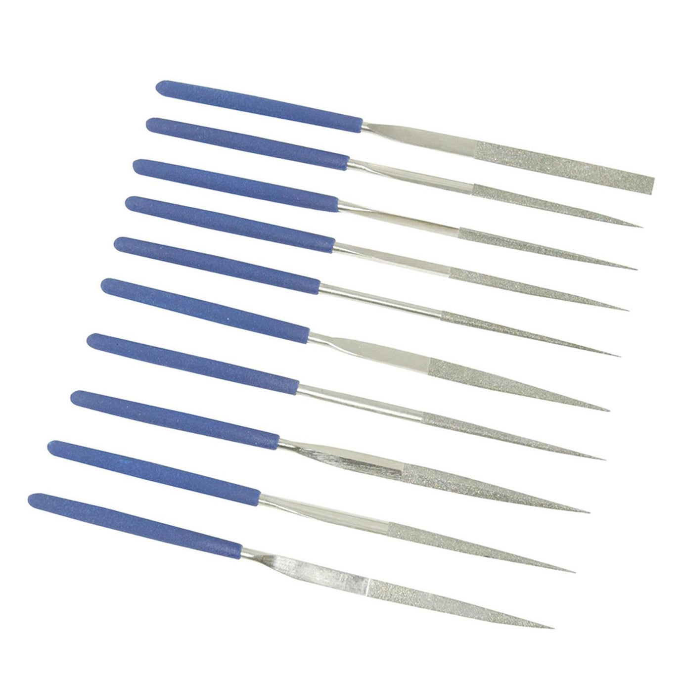 Diamond Needle File Set Precision Jewellers Jewellery Metal 140 x 3mm Assorted