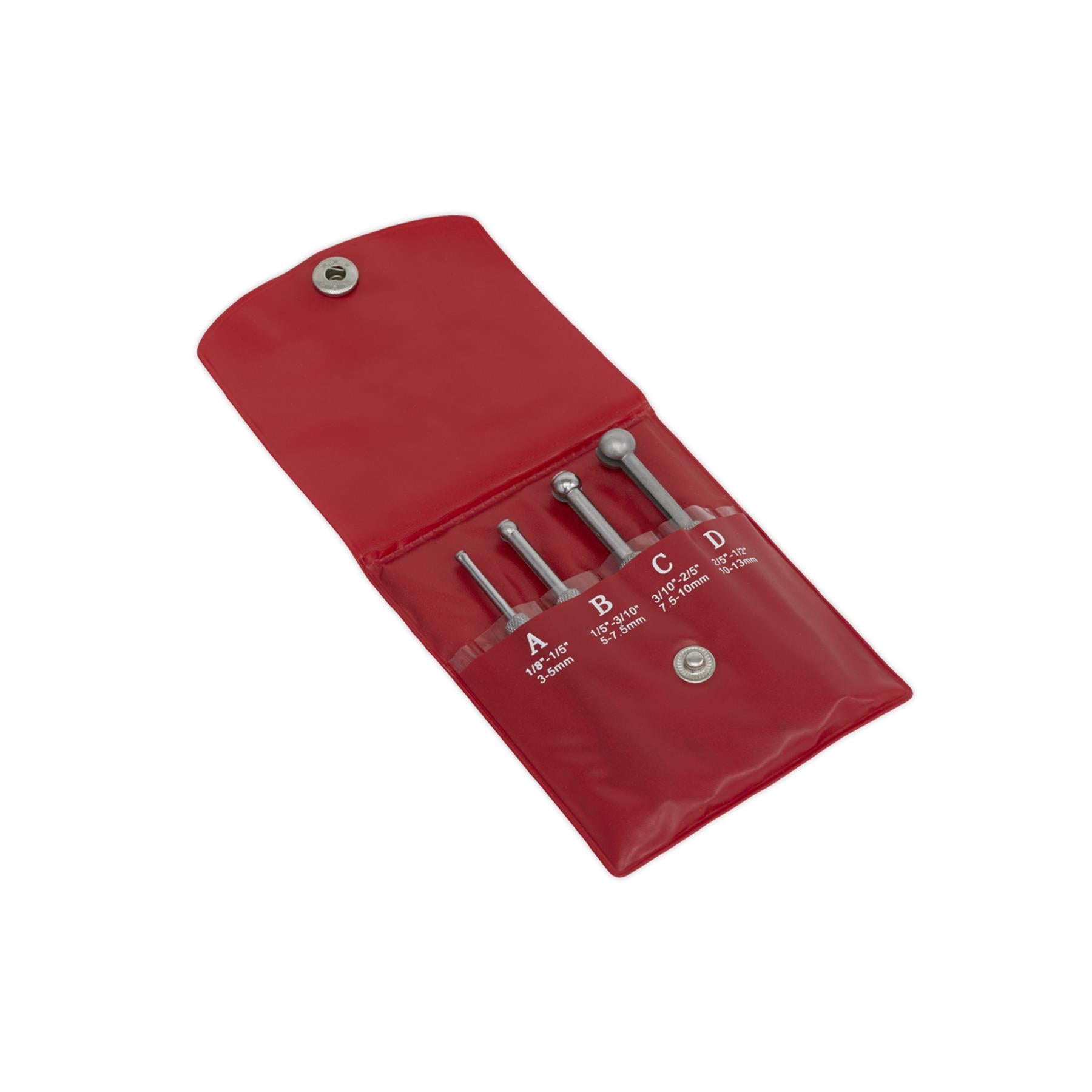 Sealey Small Hole Gauge Set With Smooth Secure Handling. 4pc