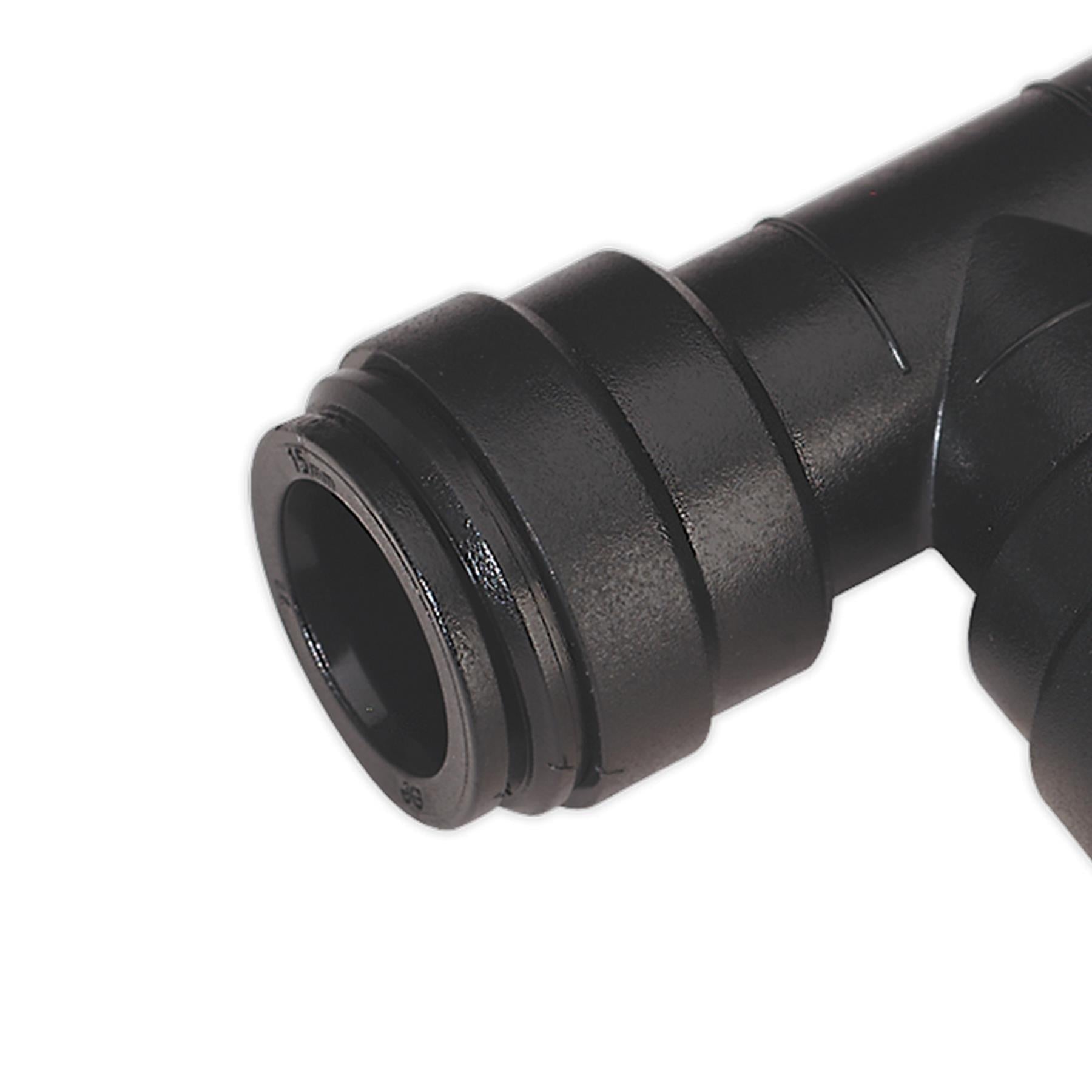 Sealey Equal Tee 15mm Pack of 5 (John Guest Speedfit - PM0215E)