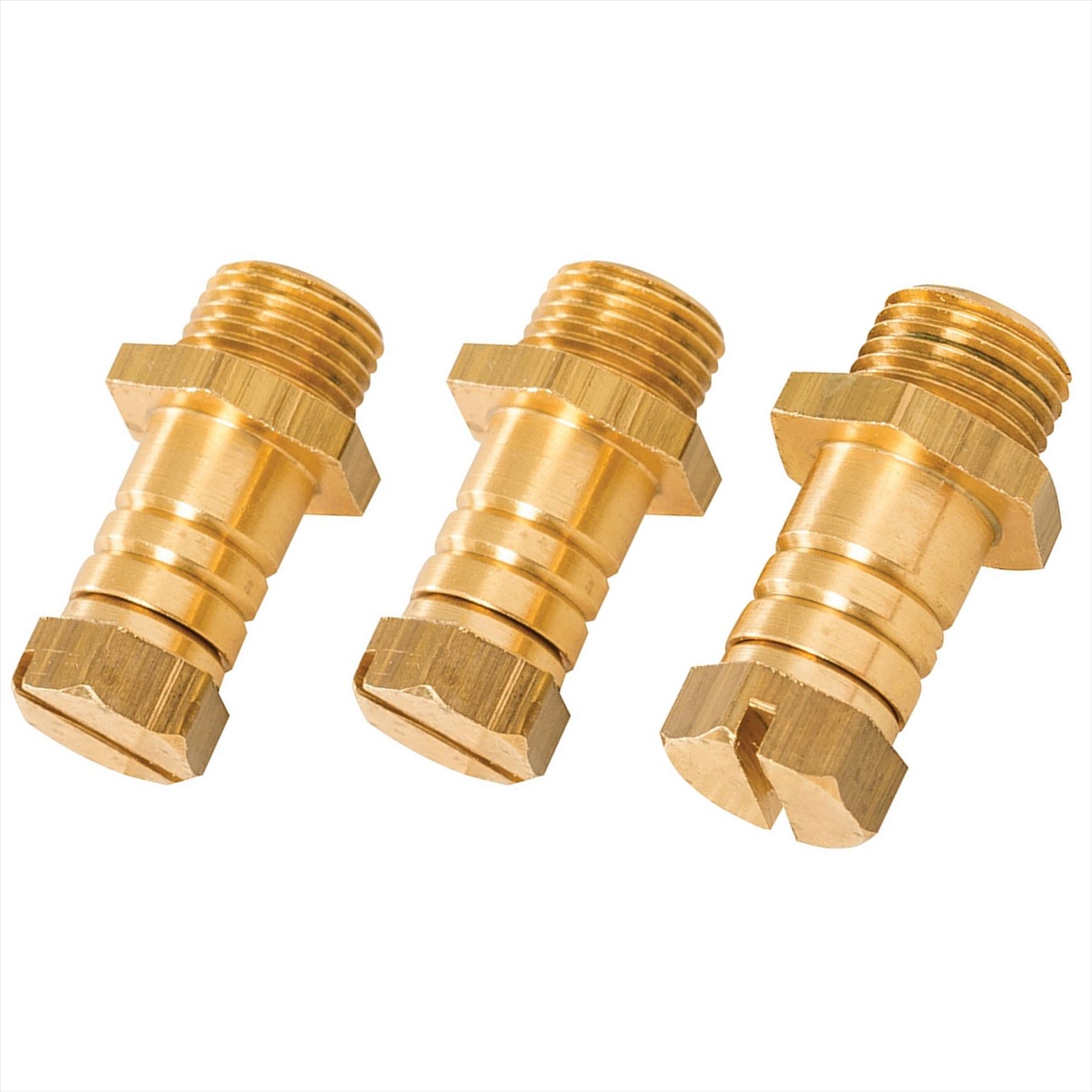 Pressure Test Nipple Corossion Resistant Polished Brass / General Use 3Pk