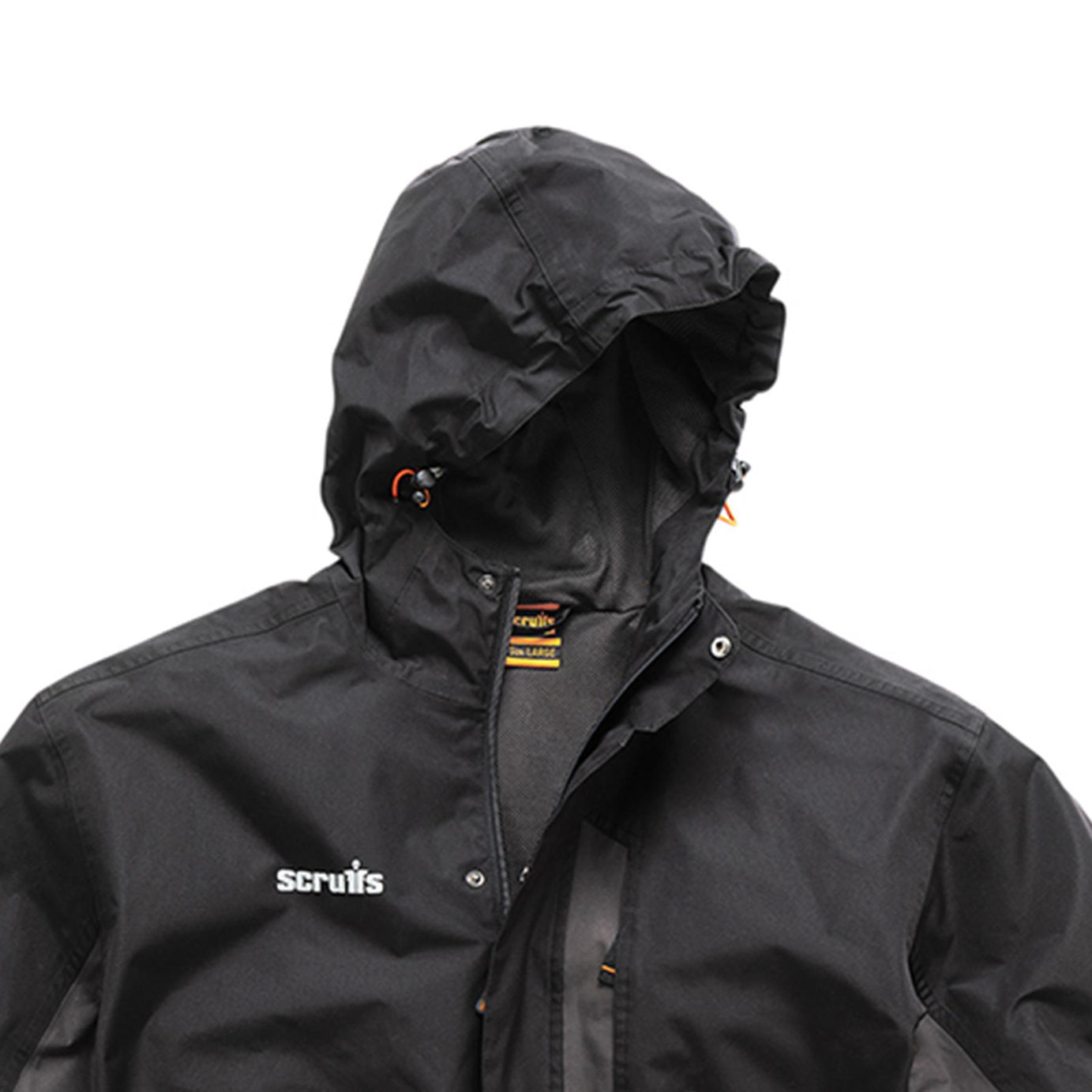 SCRUFFS Waterproof Worker Jacket Black/Graphite M Lightweight Robust NEW 2019