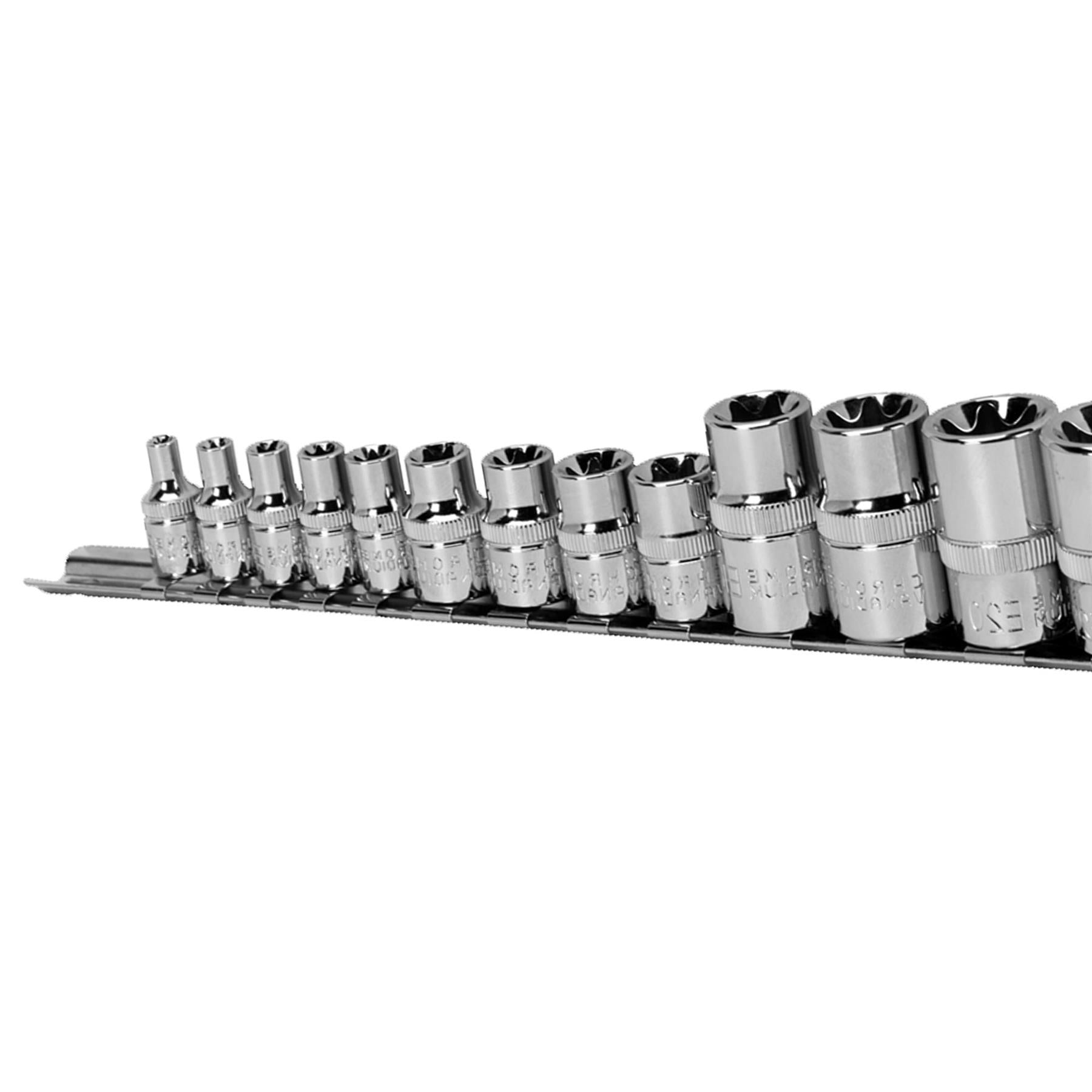 Sealey TRX-Star* Socket Set 14pc 1/4", 3/8" & 1/2"Sq Drive E4-E24