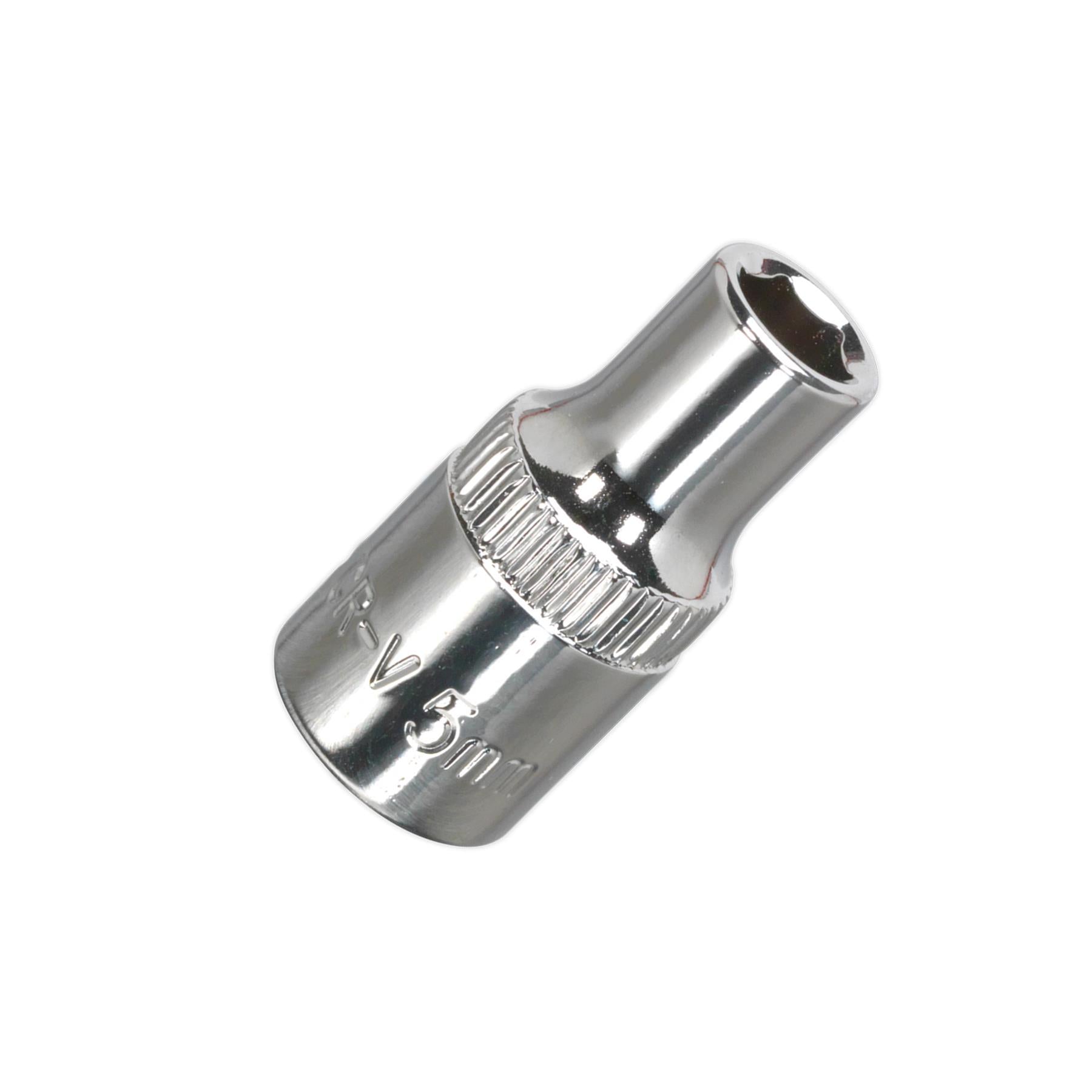 Sealey WallDrive Socket 5mm 1/4"Sq Drive Fully Polished
