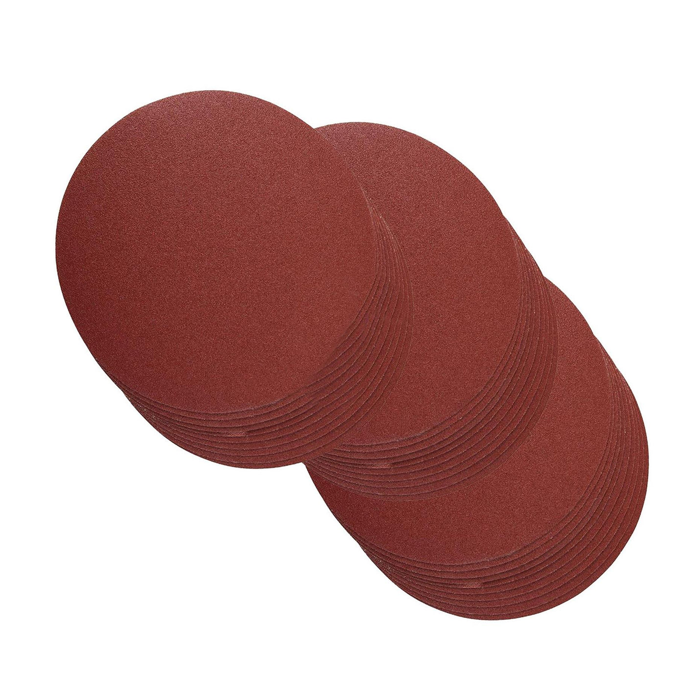 30 Sanding Discs 250mm 60 80 120 Grit Hook Loop Aluminium Oxide Sander Polisher