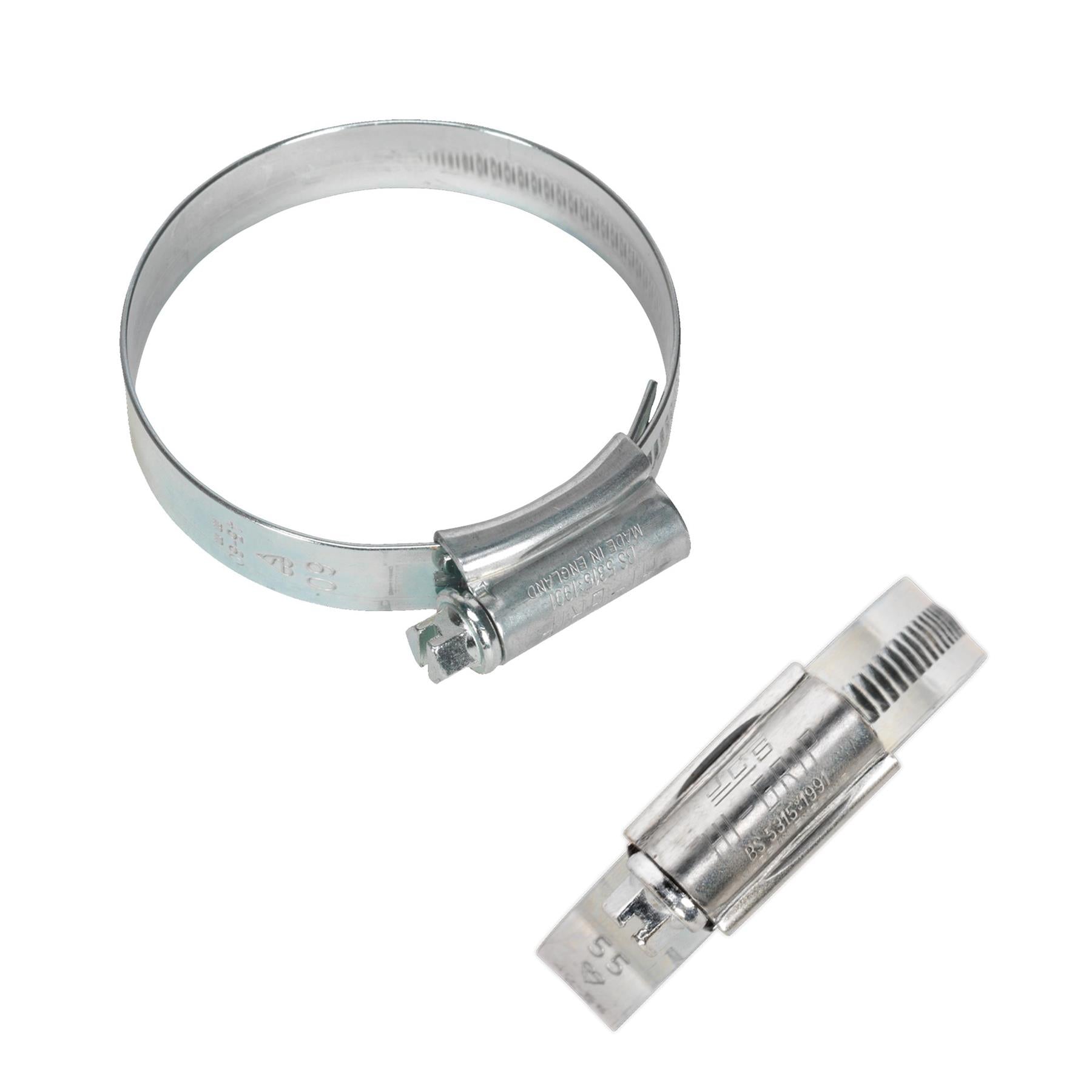 Sealey HI-GRIP Hose Clip Zinc Plated �45-60mm Pack of 20