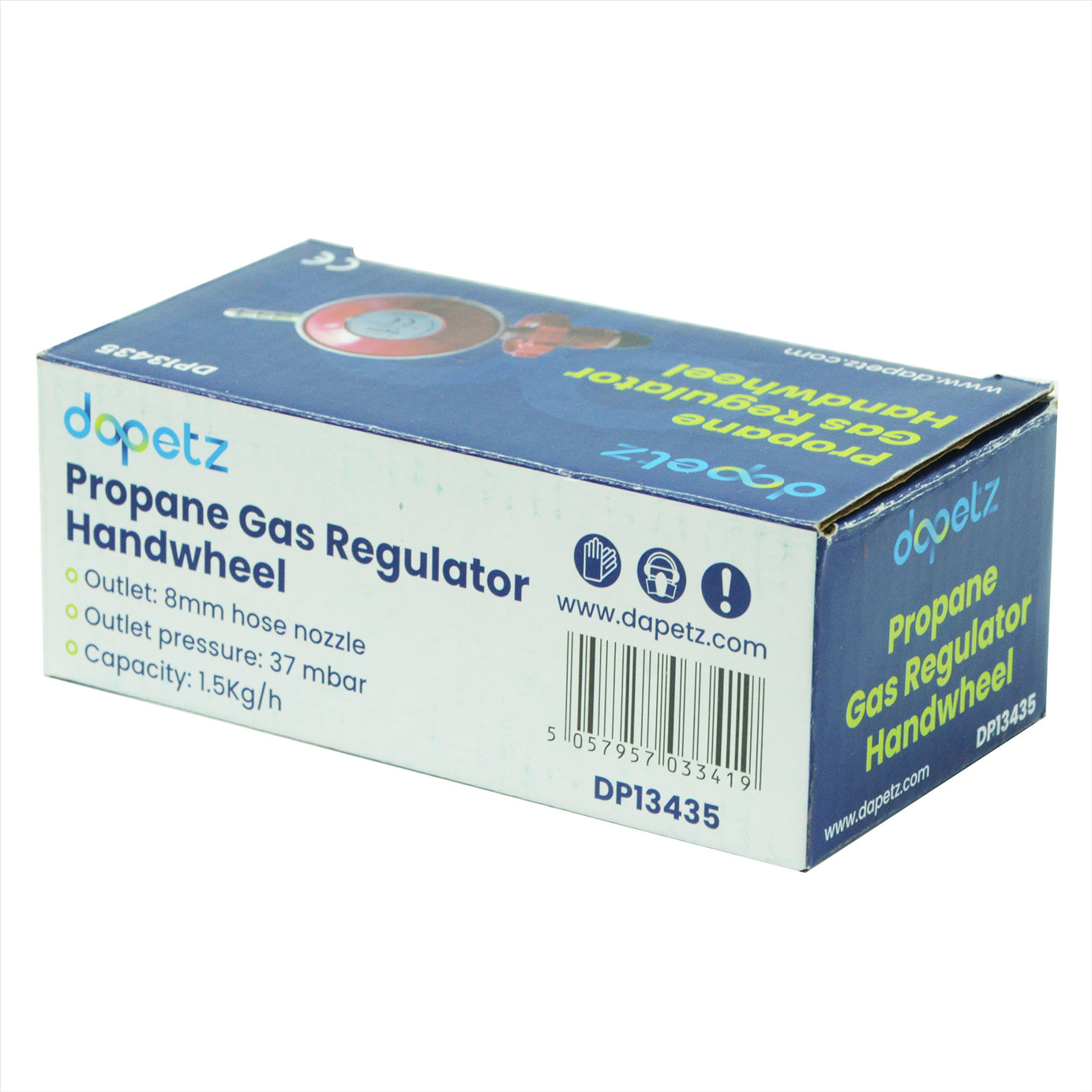 Propane Gas Regulator BBQ Camping 37mbar Handwheel - Also Fits Calor Gas Bottles