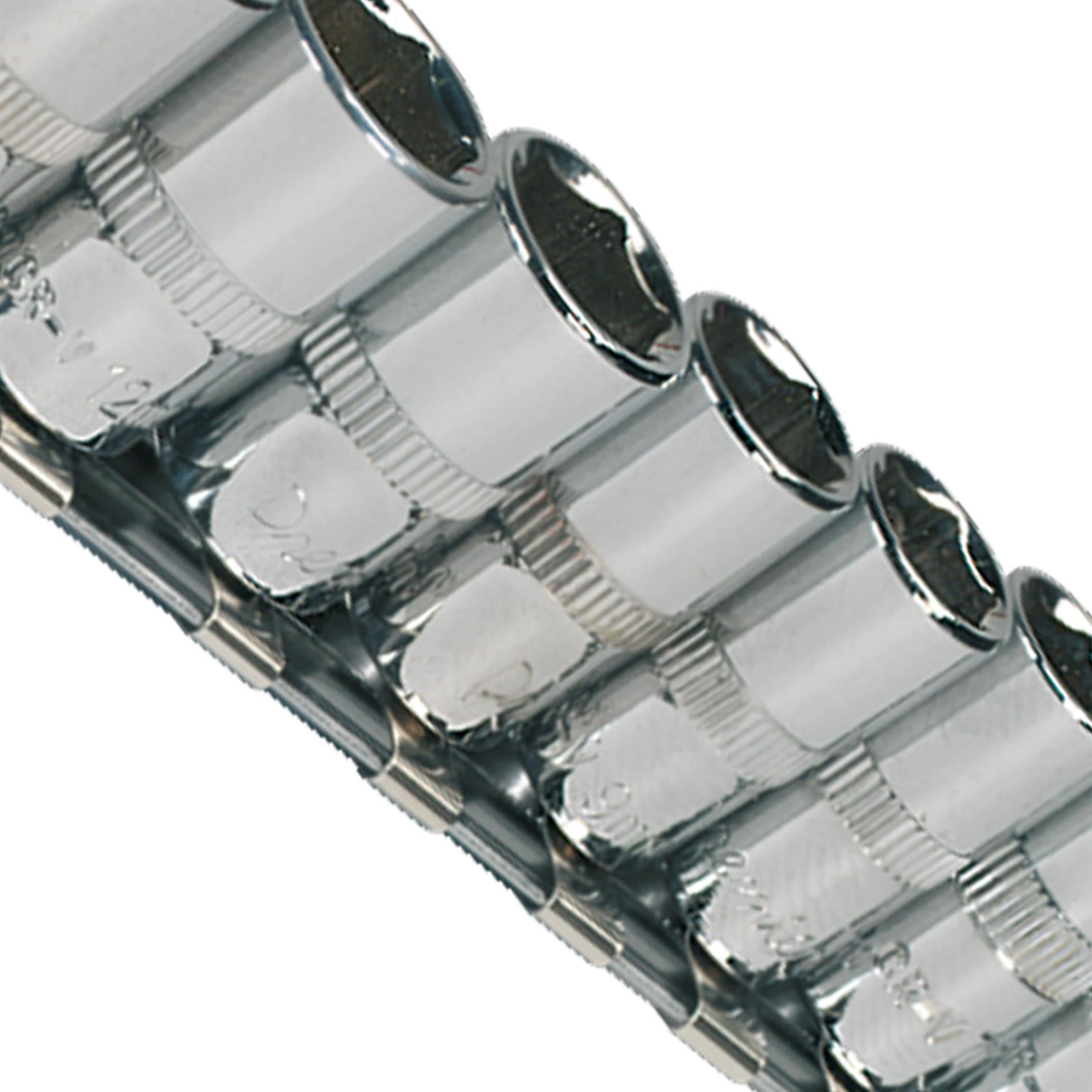 Sealey Socket Set 13pc 1/4"Sq Drive WallDrive - Metric