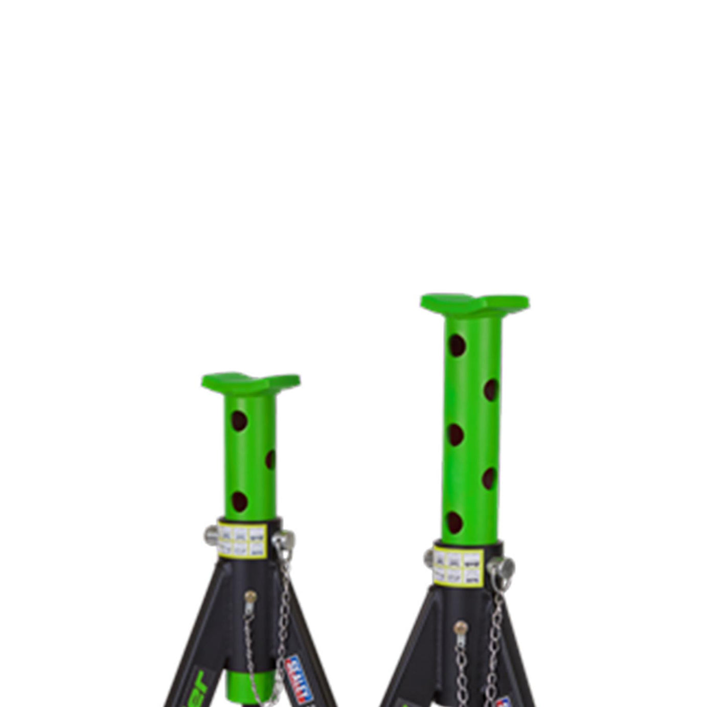 Sealey Axle Stands (Pair) 6tonne Capacity per Stand - Green