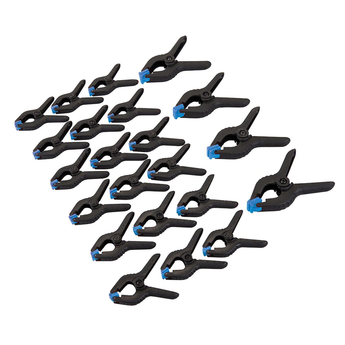22Pce Spring Clamp Set 25 & 19mm Impact-Resistant Nylon & Fibre Construction