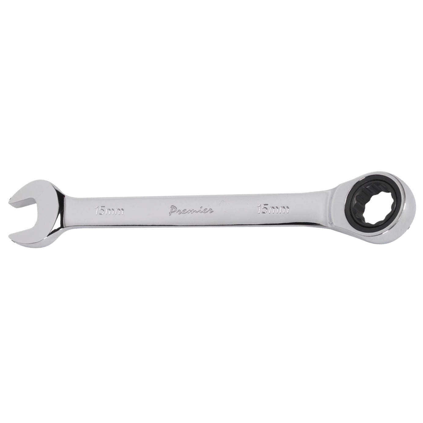 Sealey Ratchet Combination Spanner 15mm Chrome Vanadium steel