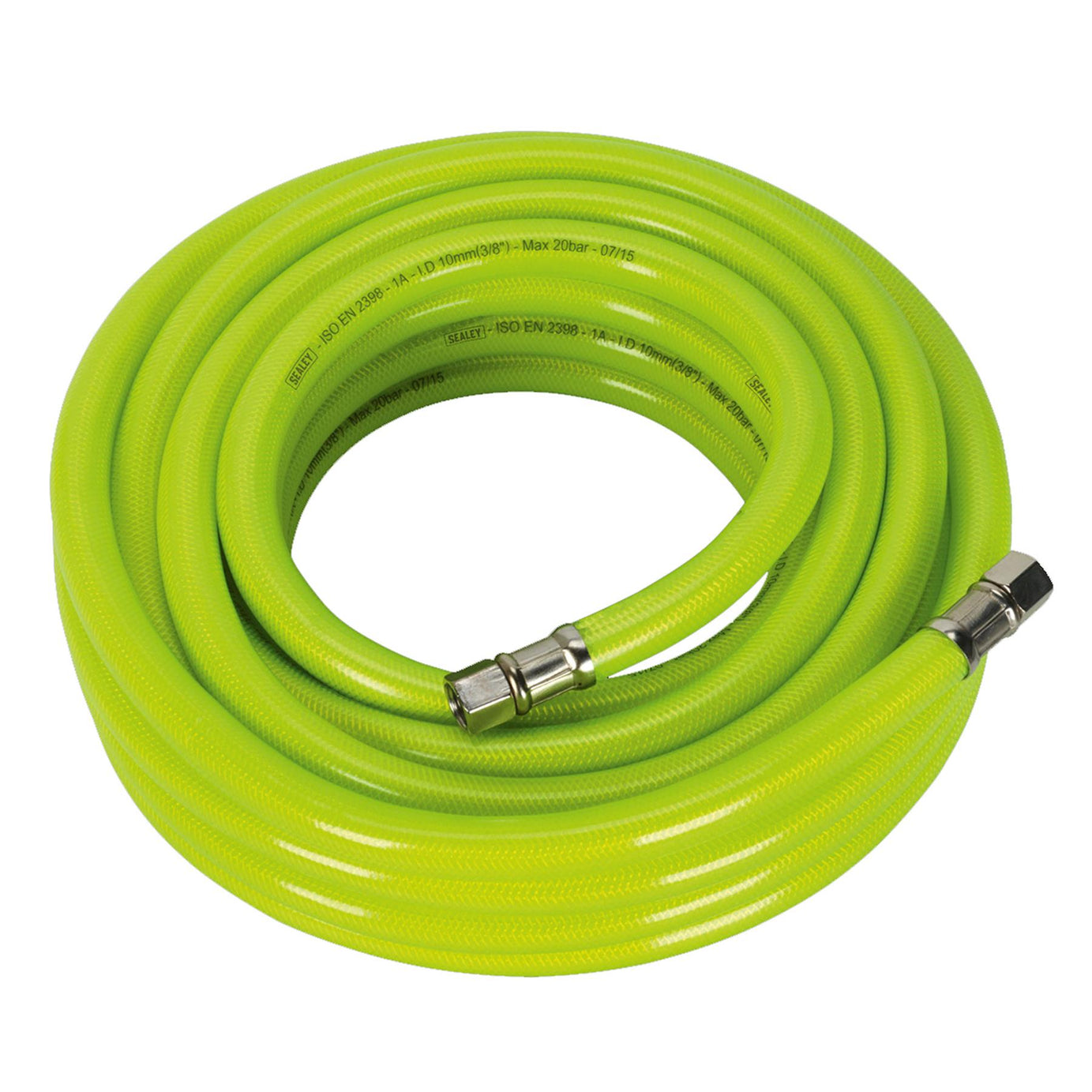 Sealey Air Hose High-Visibility 10m x �10mm with 1/4"BSP Unions