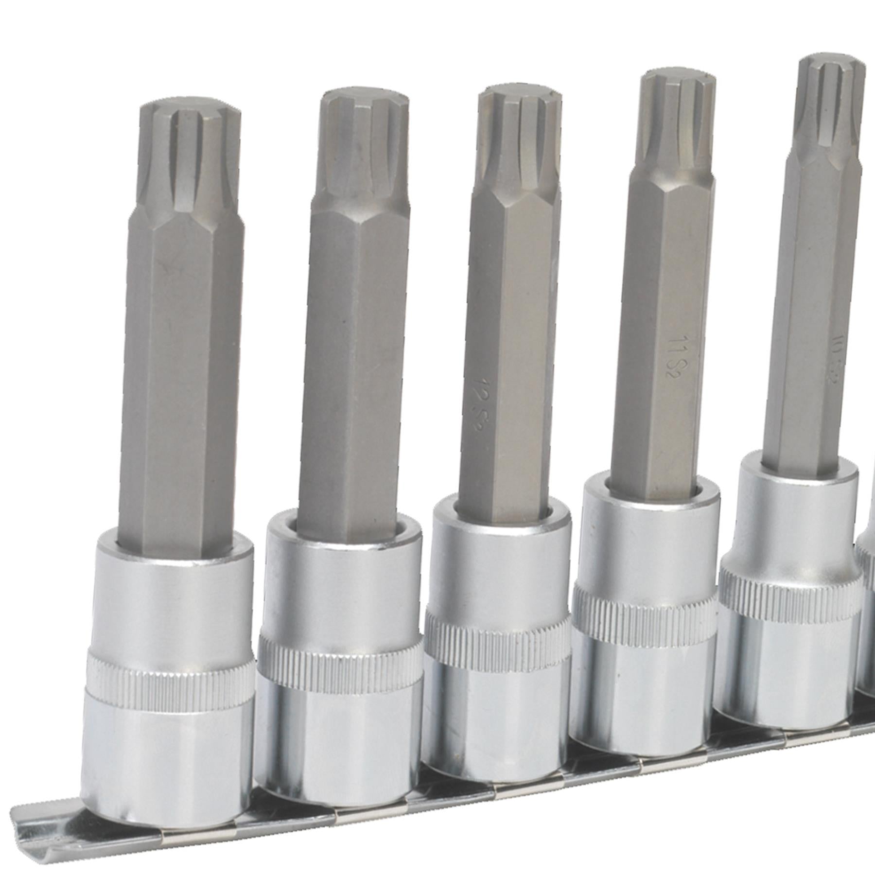 Sealey Ribe Socket Bit Set 7pc 1/2"Sq Drive 100mm