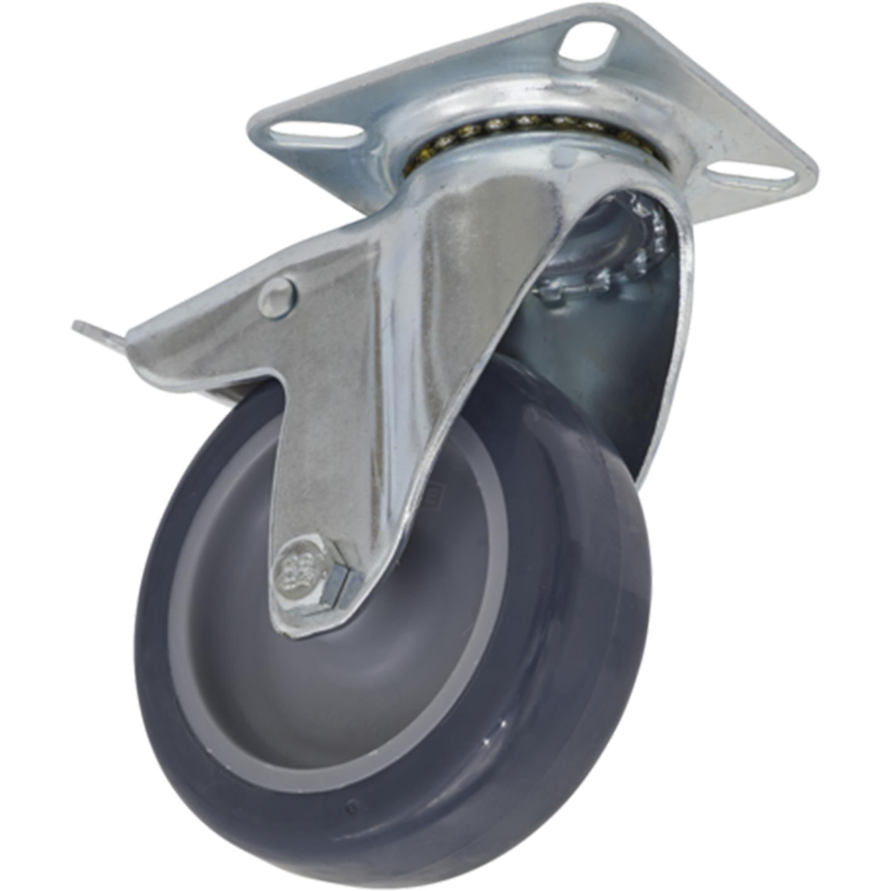 Sealey Castor Wheel Swivel Plate with Total Lock 75mm