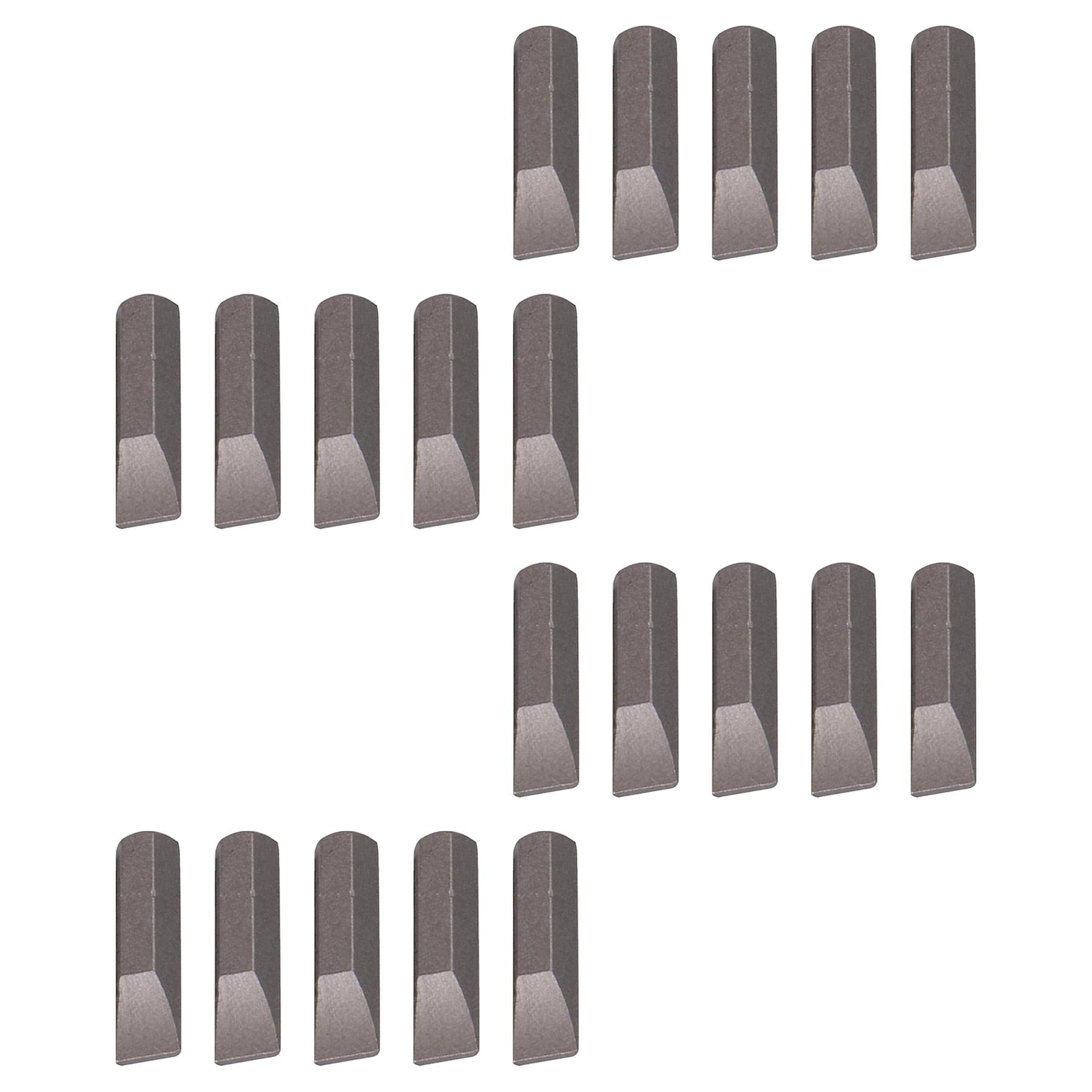 Slotted Screwdriver Bits 7mm CRV Chrome Vanadium Steel 1/4" Hex Drive 20Pcs