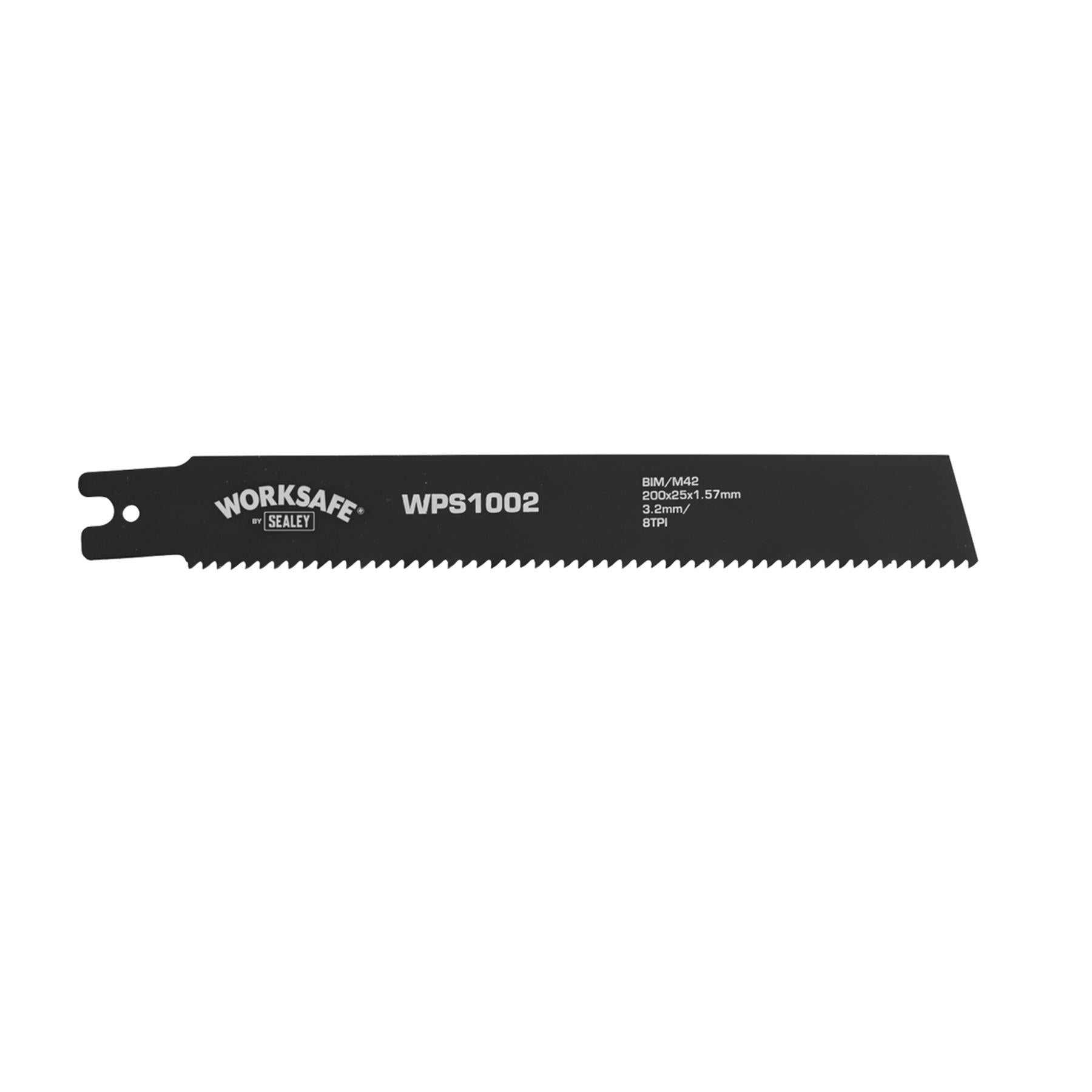 Sealey Pipe Saw Blade 200 x 25 x 1.7mm 8tpi - Pack of 5