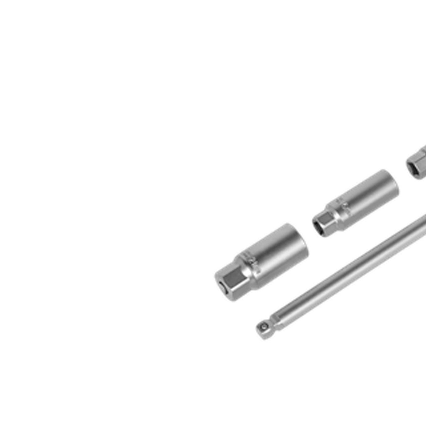Sealey T-Bar & Rubber Insert Spark Plug Socket Set 4pc 3/8"Sq Drive