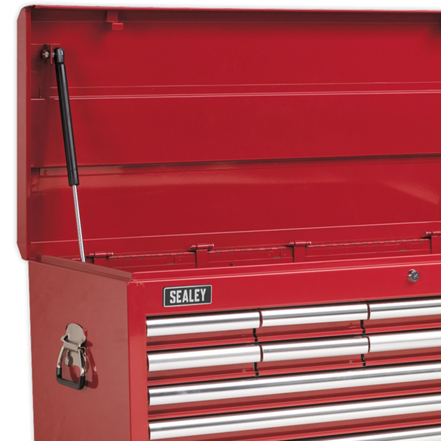 Sealey Topchest 14 Drawer with Ball Bearing Slides Heavy-Duty - Red