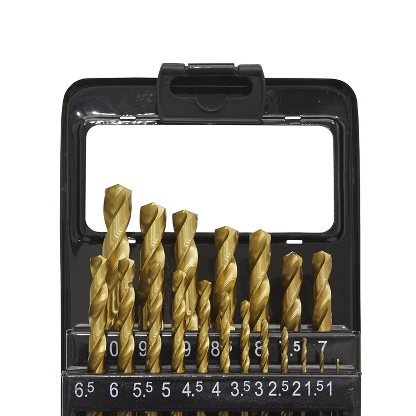 Sealey 19pc Drill Bit Set HSS Fully Ground Ø1-10mm DIN 338 Metric AK4719