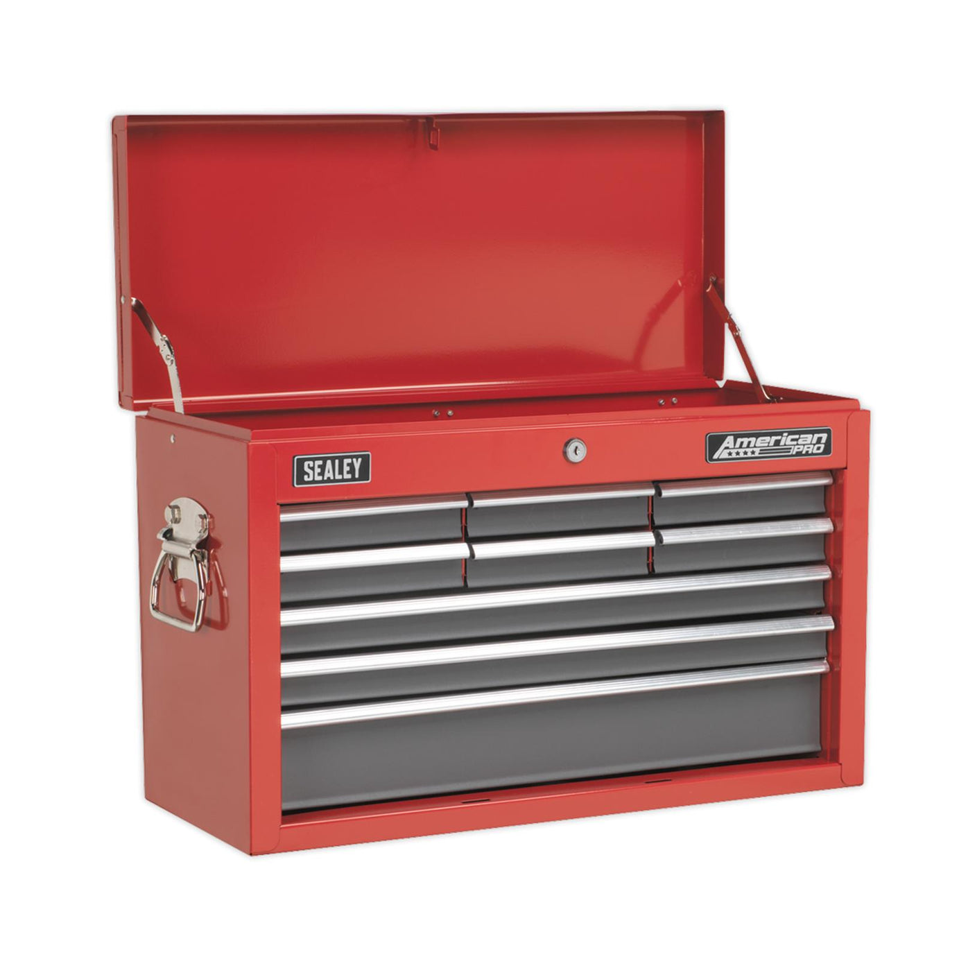 Sealey AP22509BB Topchest 9 Drawer with Ball Bearing Slides - Red/Grey