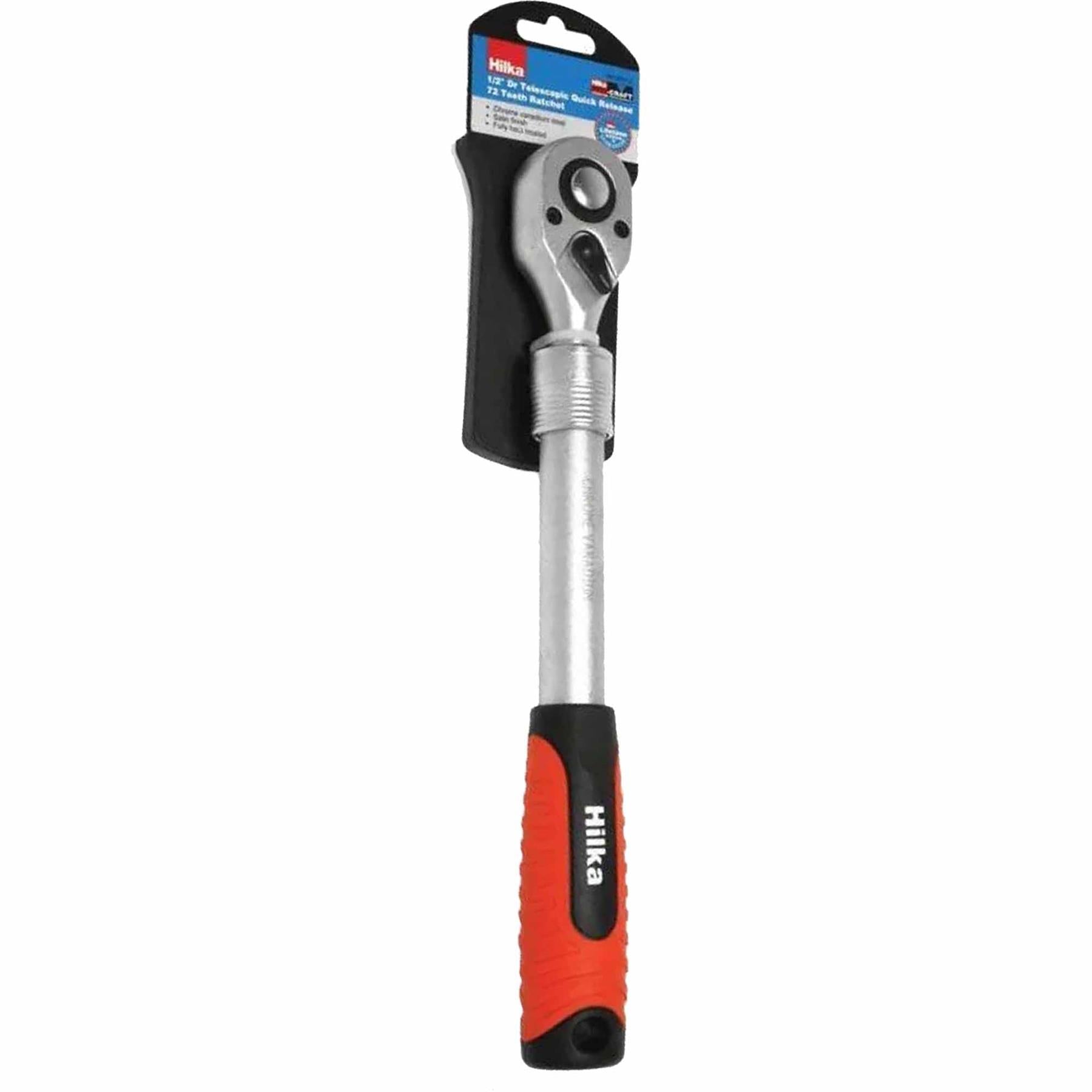 1/2" 297 to 440mm Telescopic Ratchet Wrench Handle Socket Tool Chrome Vanadium Steel