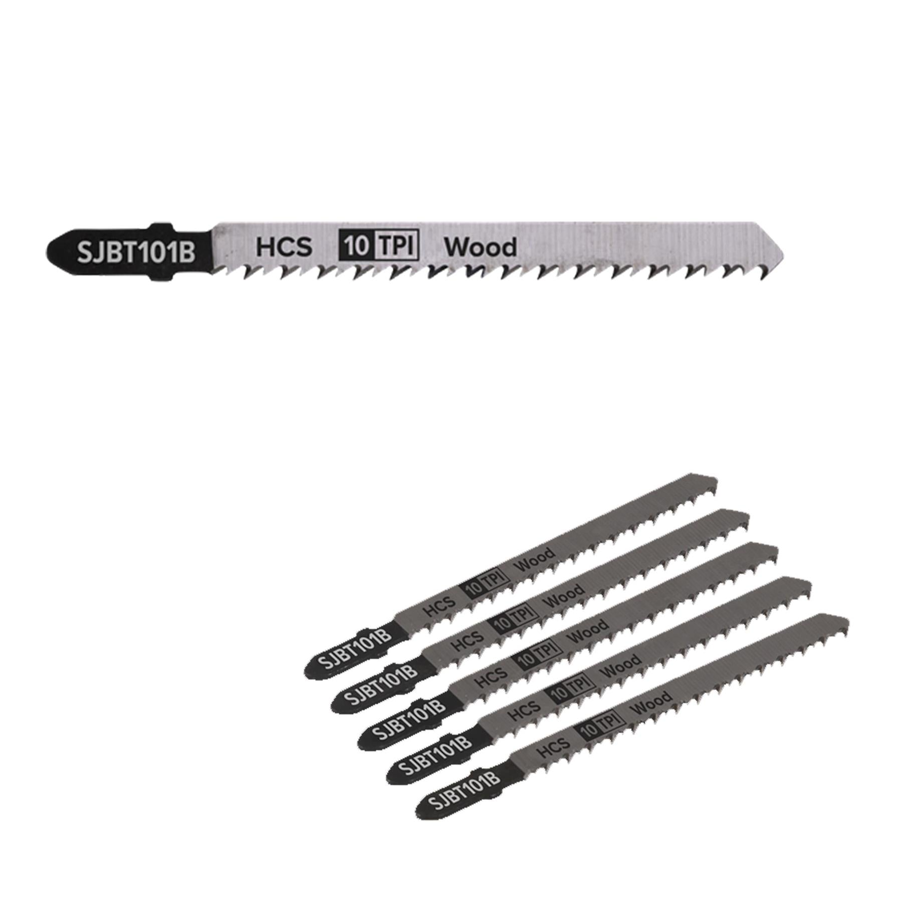 Sealey Jigsaw Blade Hard Wood 100mm 10tpi - Pack of 5