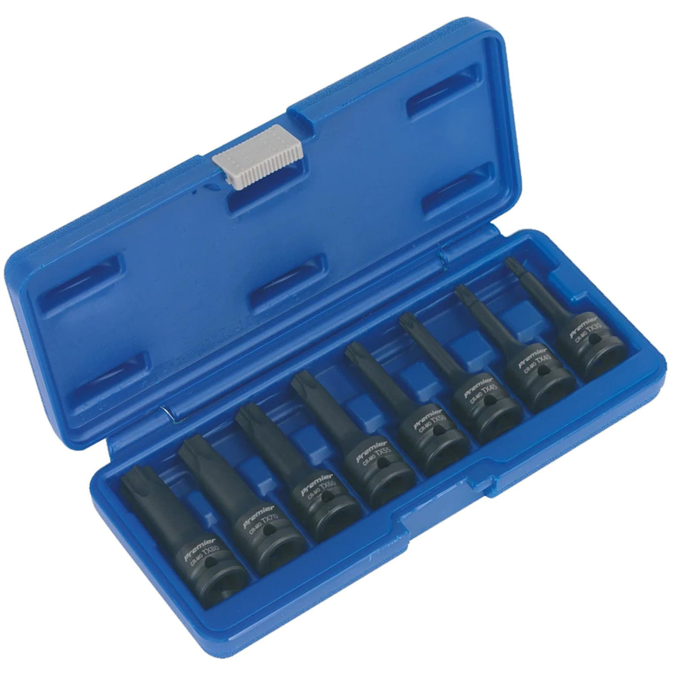 Sealey Impact TRX-Star* Socket Bit Set 8pc 1/2"Sq Drive