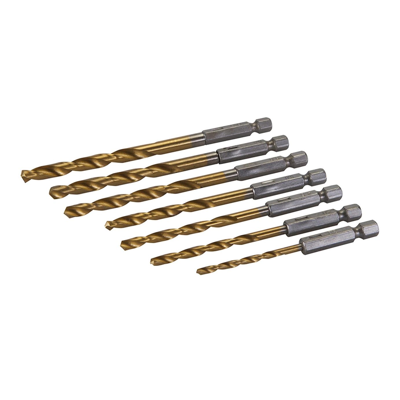 7 Piece Hex Shank Drill Bit Set 3mm - 6.5mm Fits All Standard Bit Holders