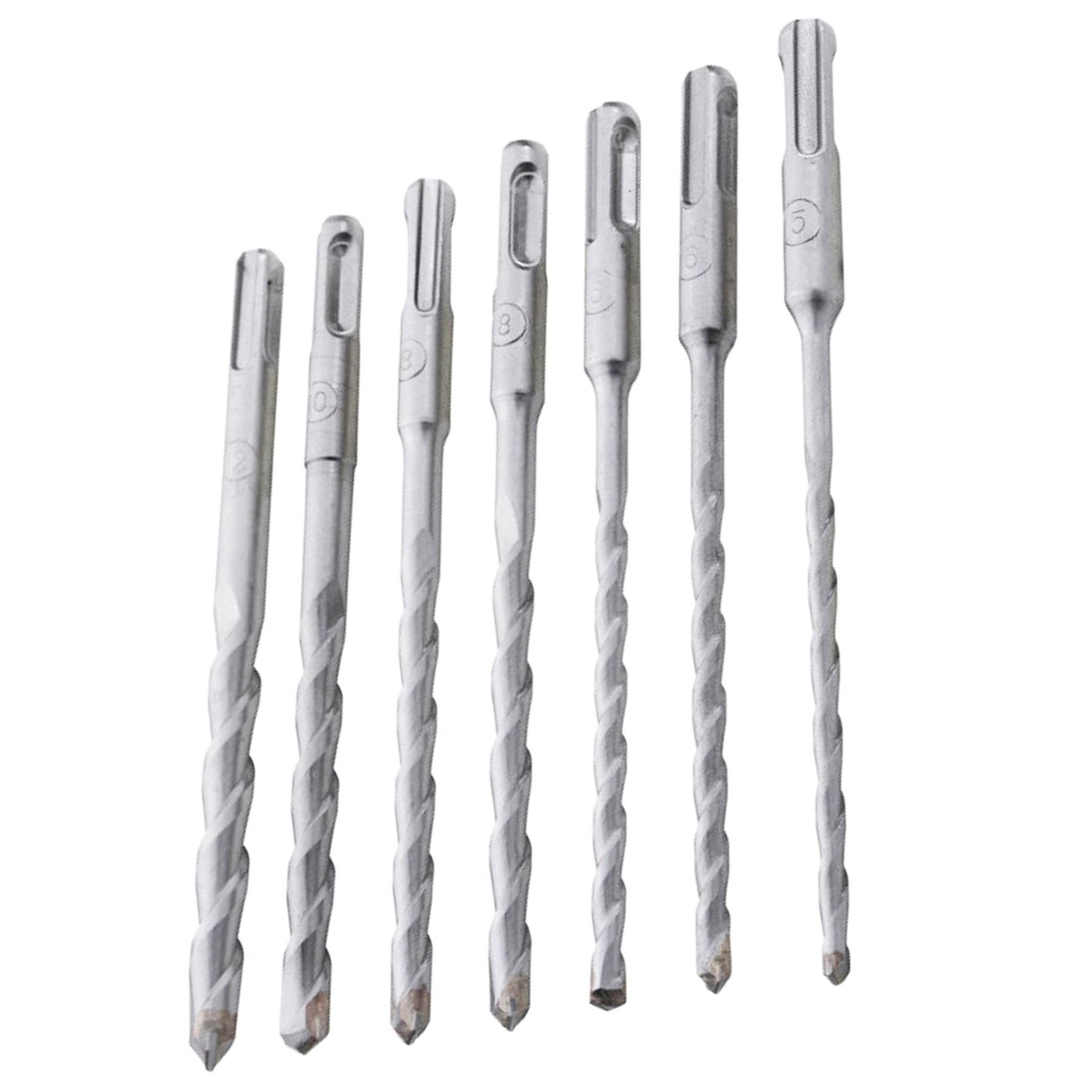 BlueSpot 7pc SDS Plus Masonry Hammer Drill Bits Set Brick Concrete 5 6 8 10 12mm