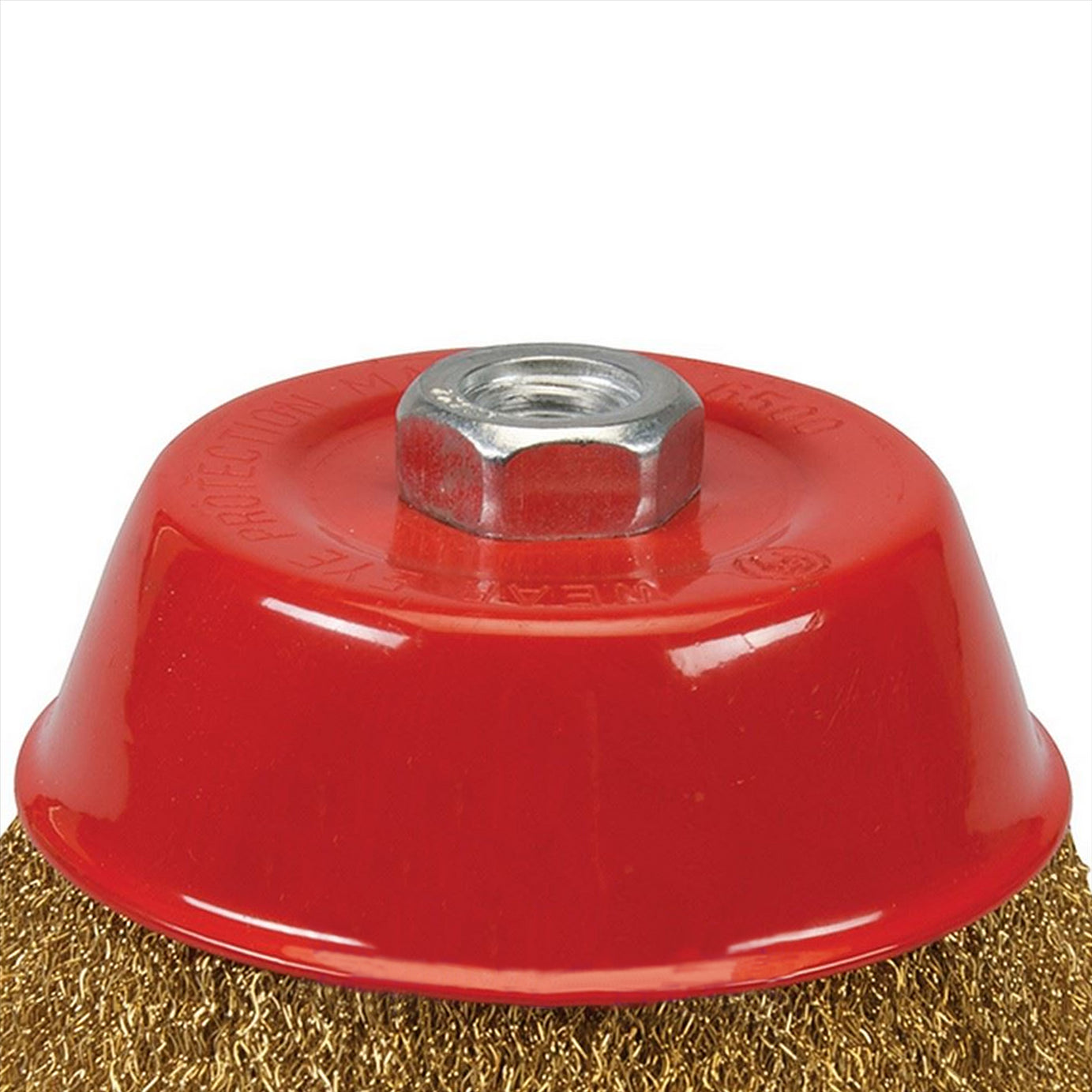 Brassed Steel Crimp Cup 125mm Wire Brush M14 Rust Removal Professional Tool