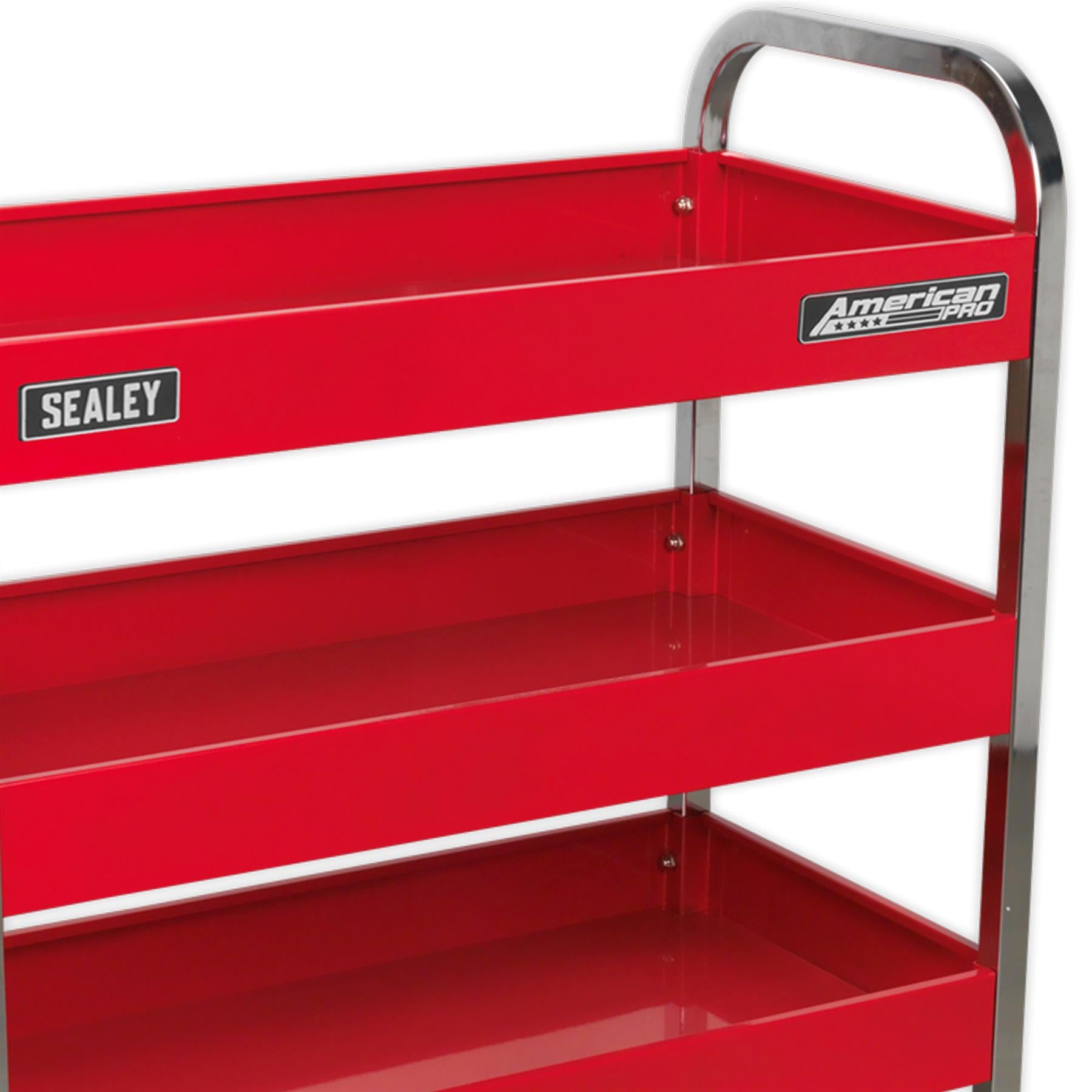 Sealey Trolley 3-Level Heavy-Duty  50kg capacity per shelf