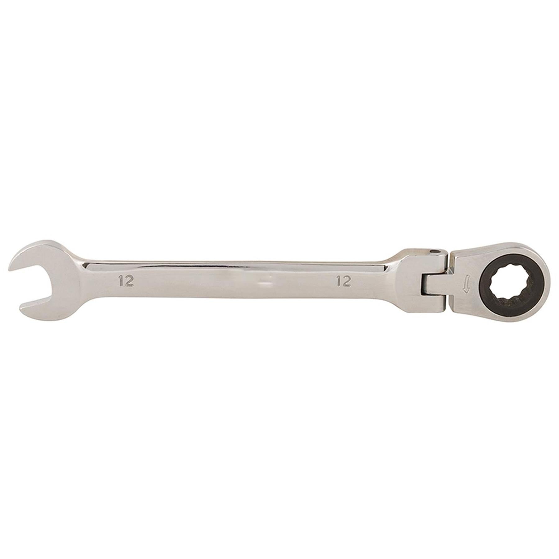 Flexible Head Ratchet Metric Spanner 