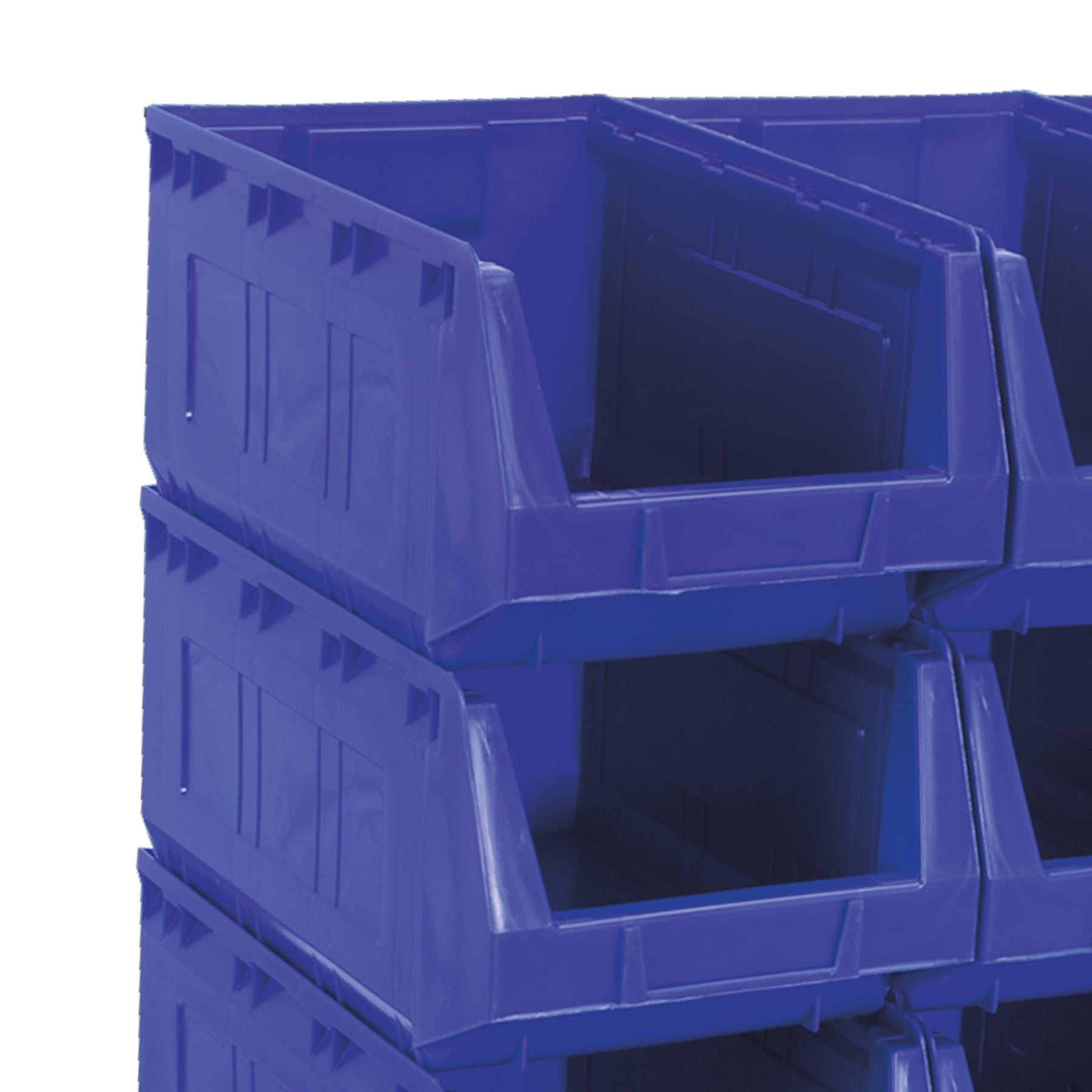 Sealey Plastic Storage Bin 210 x 355 x 165mm - Blue Pack of 12