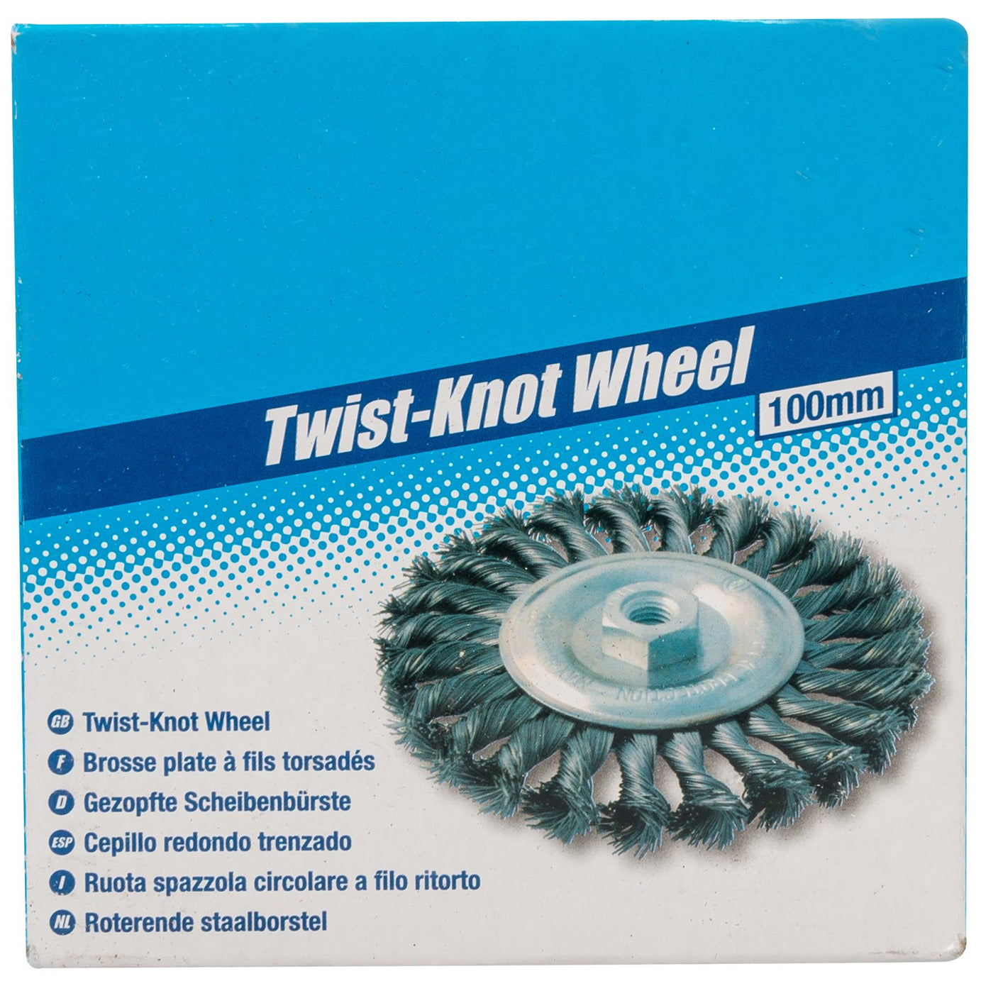 Steel Twist-Knot Wheel 115mm Abrasive Grinding Paint Rust Removal DIY Kit