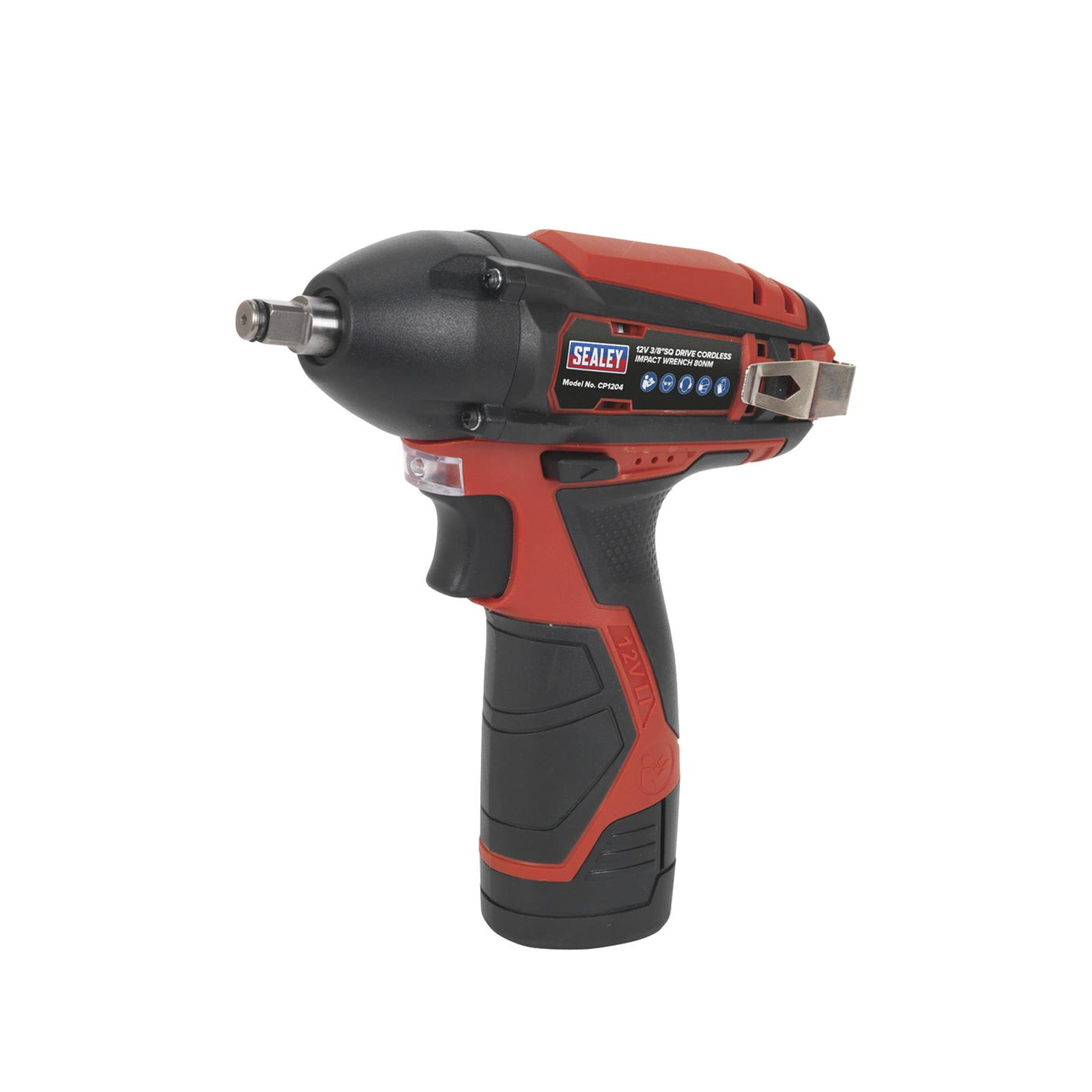 Sealey Impact Wrench Kit 3/8"Sq Drive 12V Lithium-ion - 2 Batteries