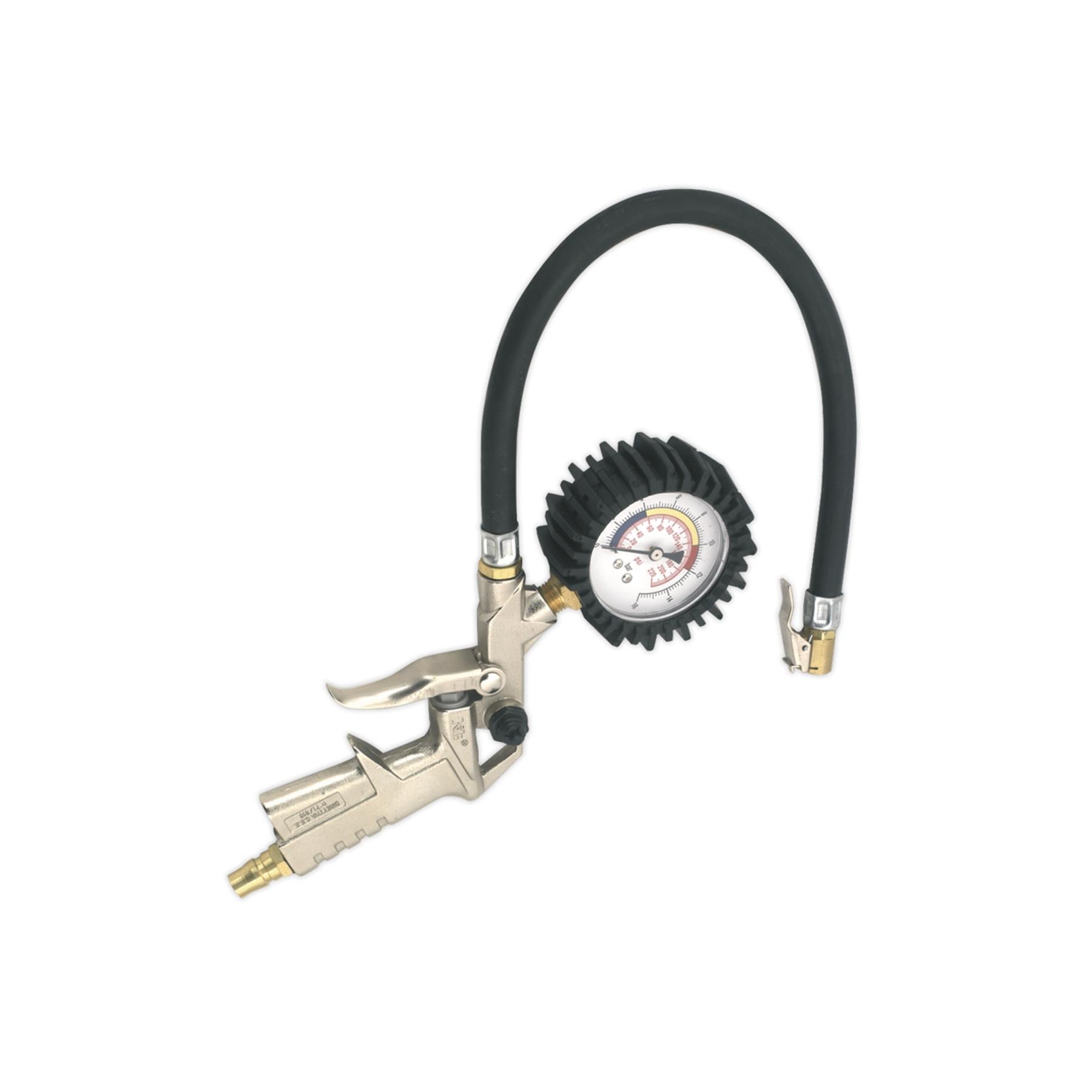 Sealey Tyre Inflator with Clip-On Connector