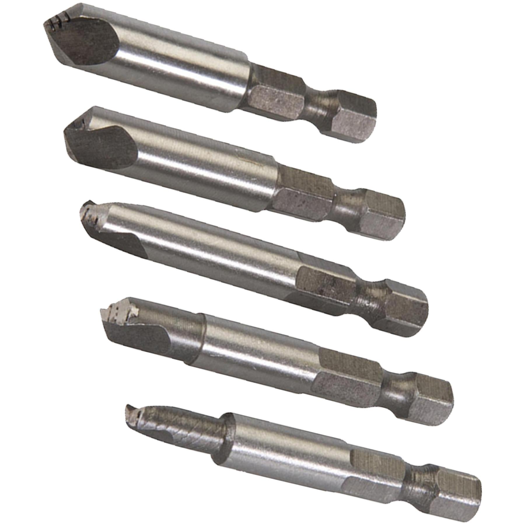 Damaged Screw Remover Set 50mm Chrome Molybdenum Steel 6.35mm Hex Shank