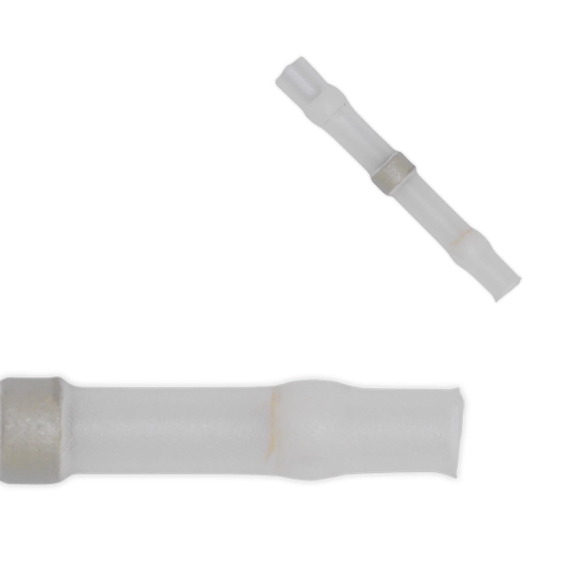 Sealey Heat Shrink Butt Connector 24-22 AWG White Pack of 25