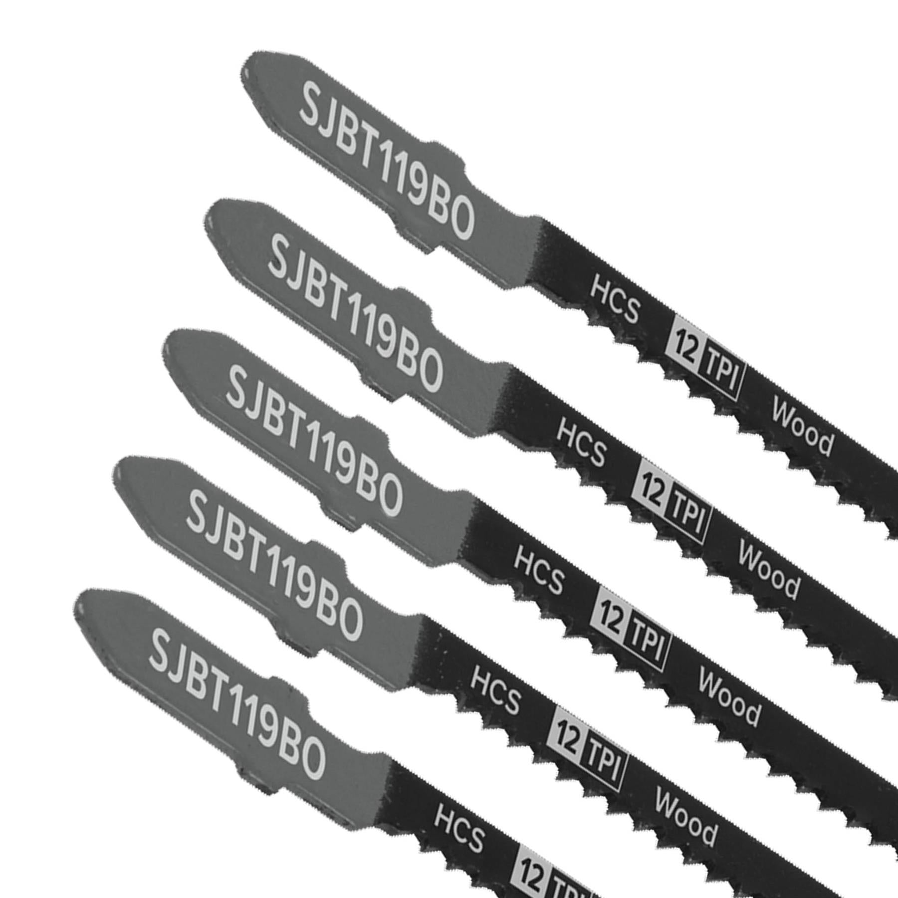Sealey Jigsaw Blade General Wood 75mm 12tpi - Pack of 5