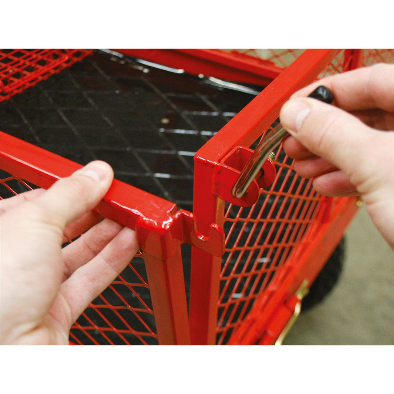 Sealey Platform Truck with Sides Pneumatic Tyres 450kg Capacity