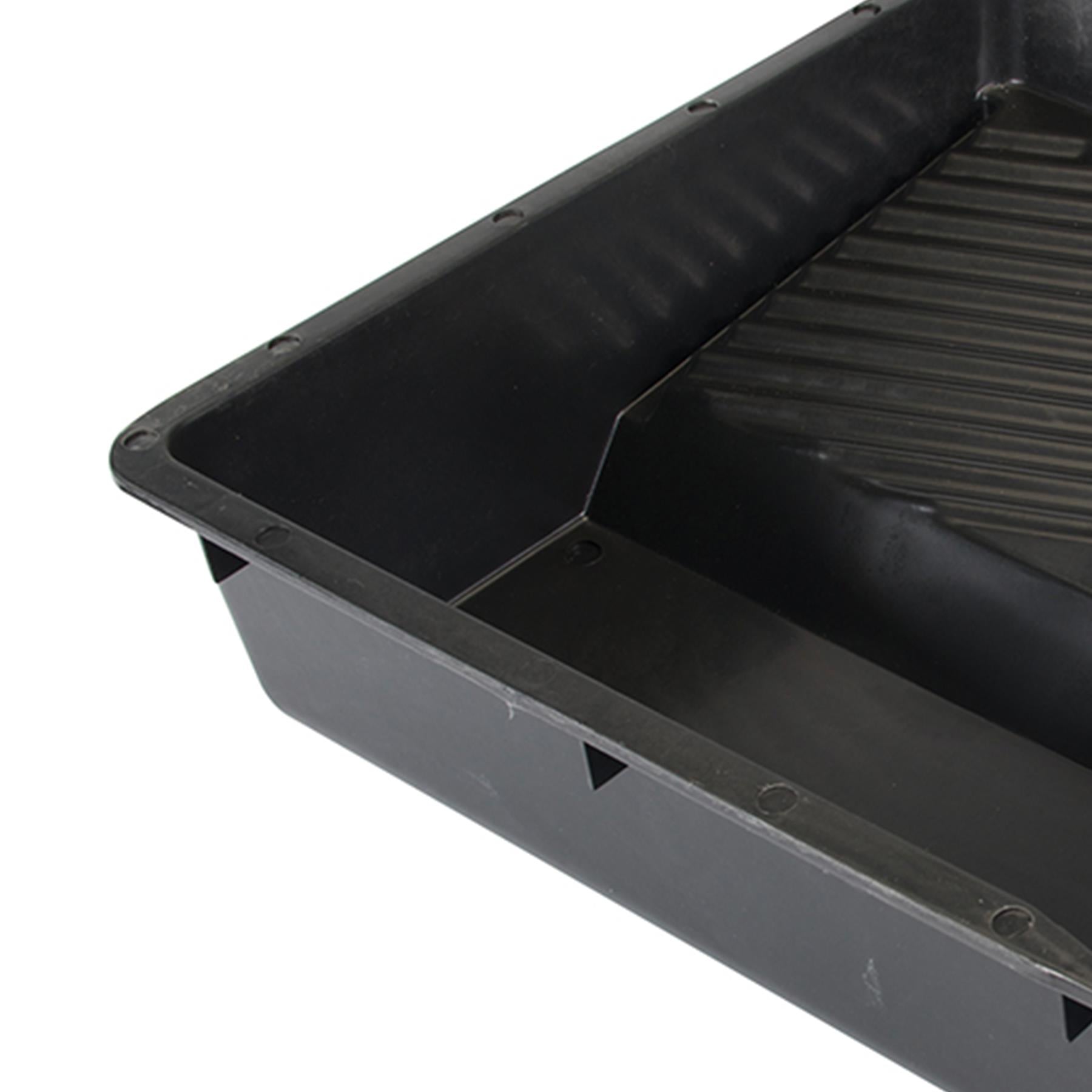 Durable Black Polypropylene Roller Tray Oil & Water Paints Textured Based Tray