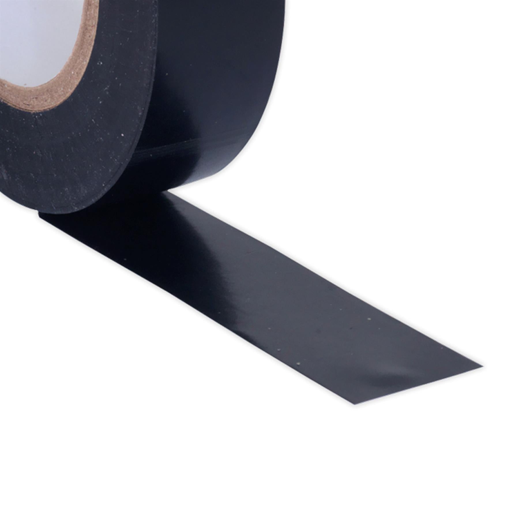 Sealey PVC Insulating Tape 19mm x 20m Black Pack of 10