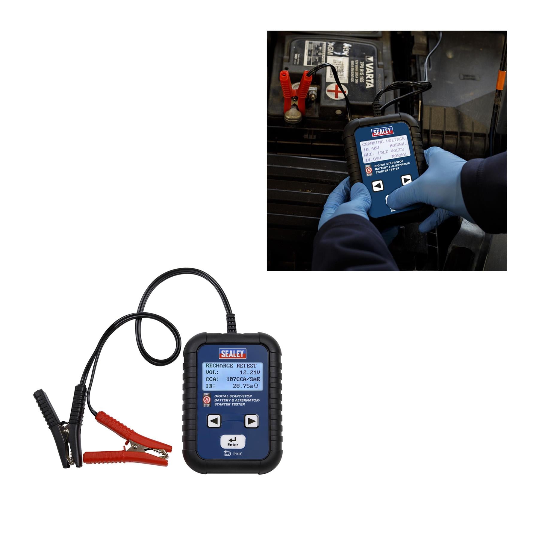 Sealey Digital Start/Stop Battery & Alternator/Starter Tester