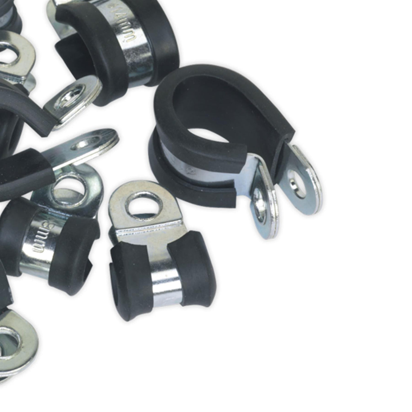 Sealey P-Clip Rubber Lined Assortment 60pc