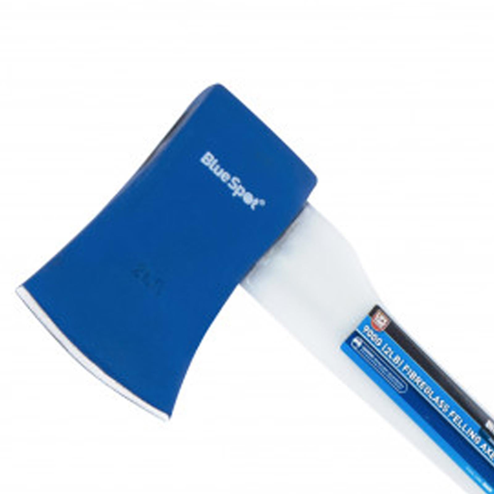0.9kg 2lb Fibreglass Felling Axe Wood Splitter Shock Absorbtion Bluespot