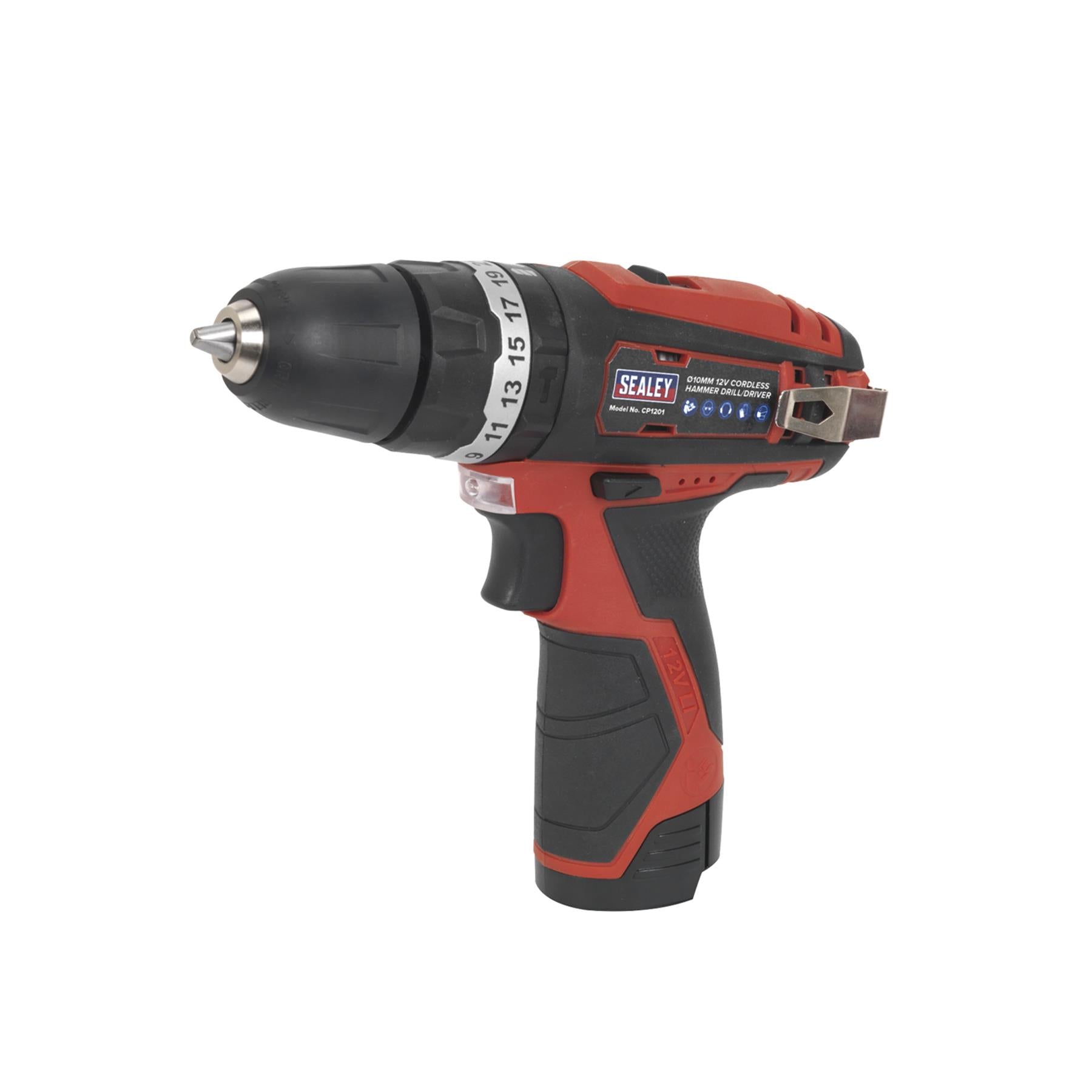 Sealey Cordless Hammer Drill/Driver Ø10mm 12V Lithium-ion - Body Only