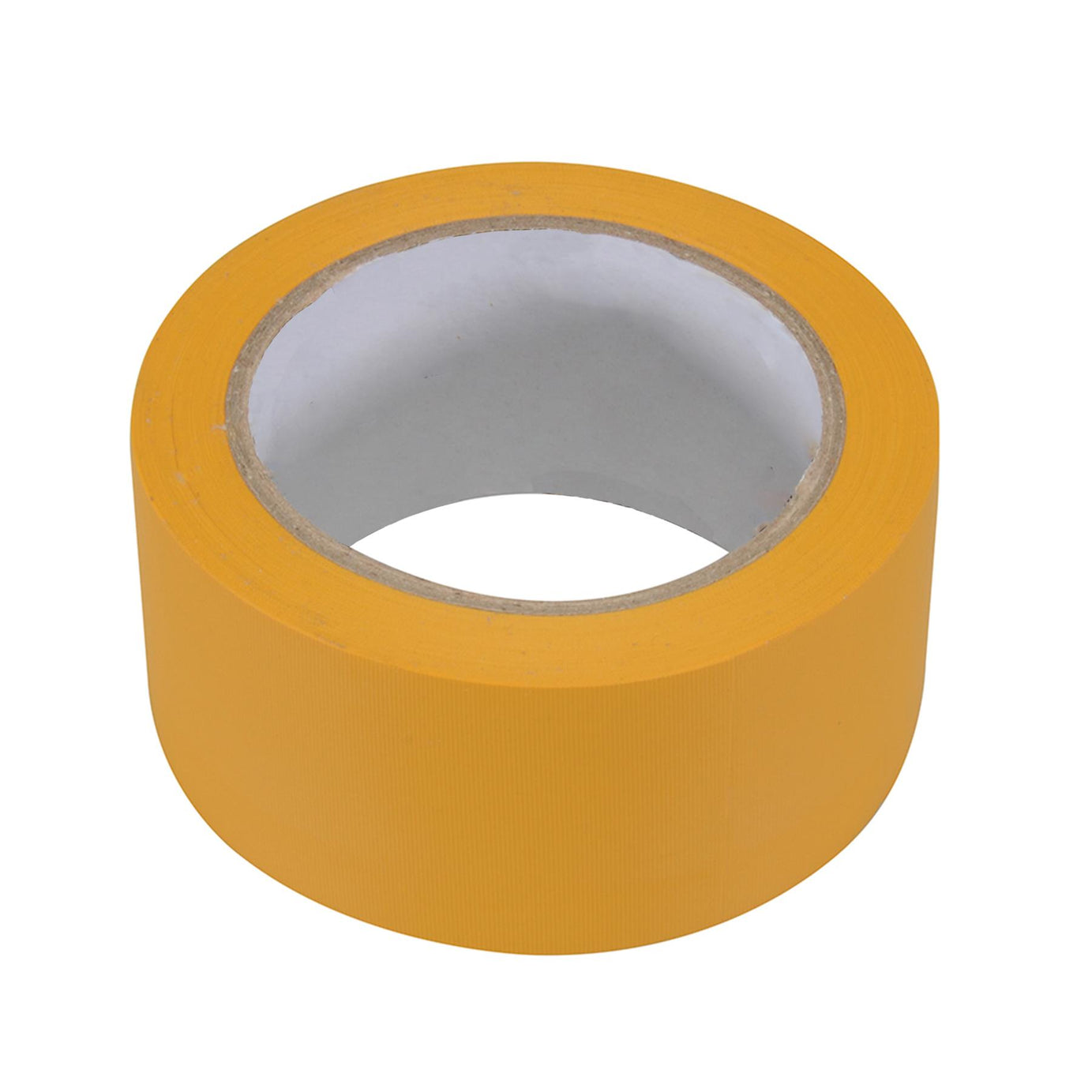 Builders Tape - 50mm X 33M Yellow Rubber Adhesive On A Soft Pvc Carrier