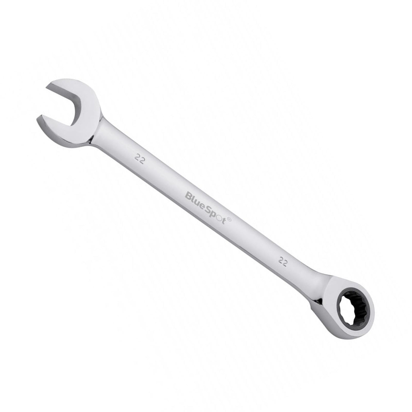BlueSpot Fixed Head Ratchet Spanner 22mm Metric Chrome Vanadium Spanner