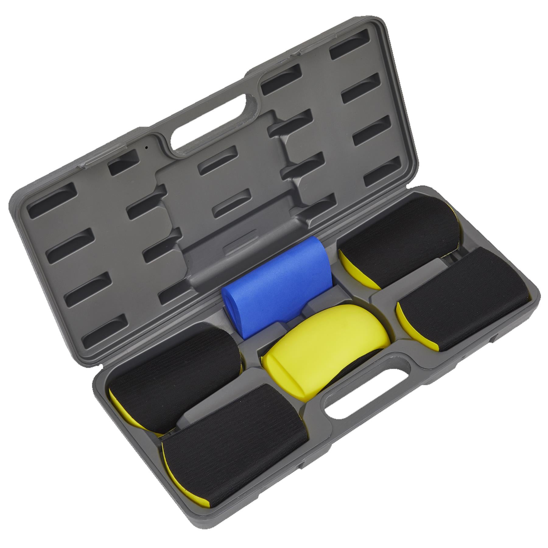 Sealey Sanding Block Hook-and-Loop Kit 6pc