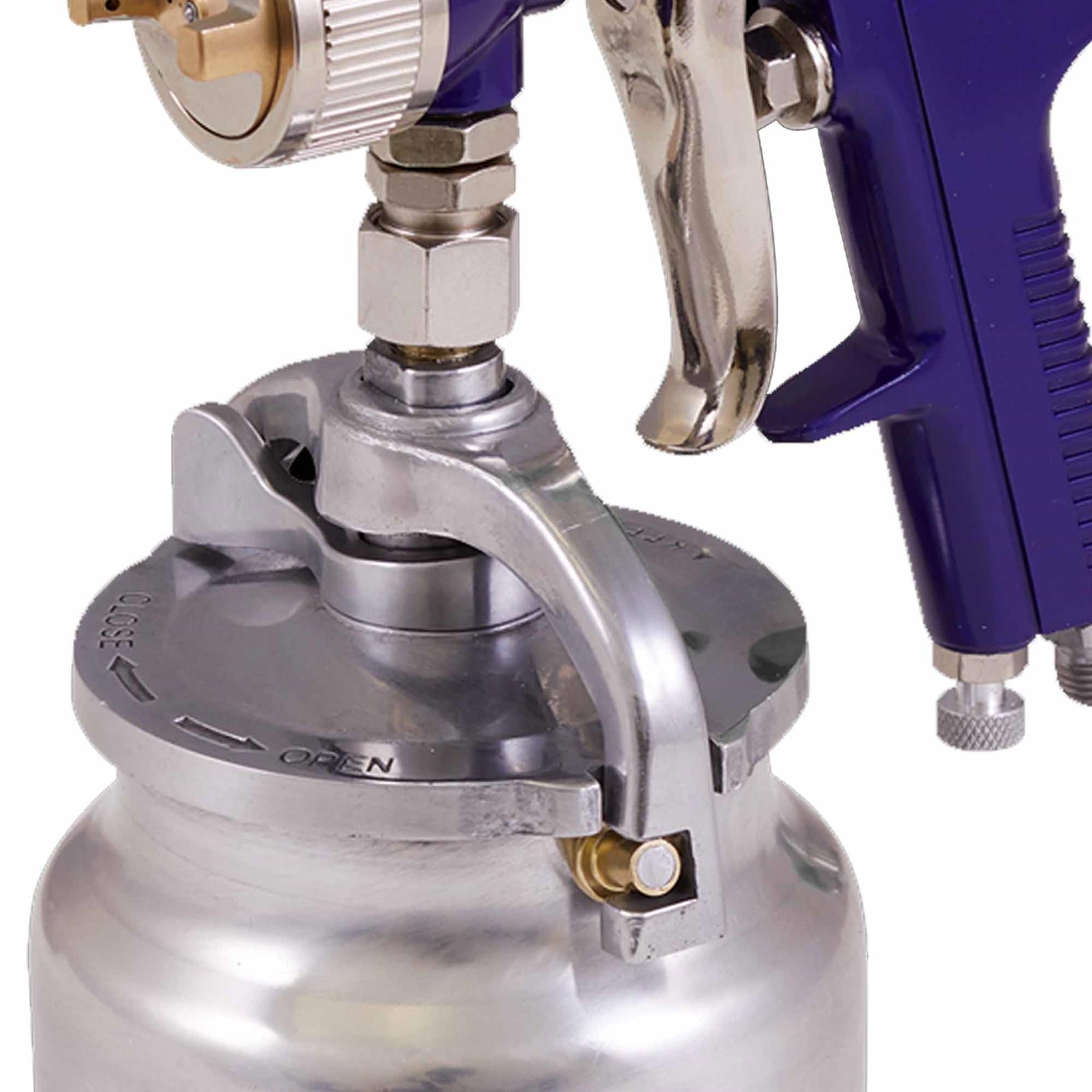 Sealey Suction Feed Spray Gun 1.7mm Set-Up